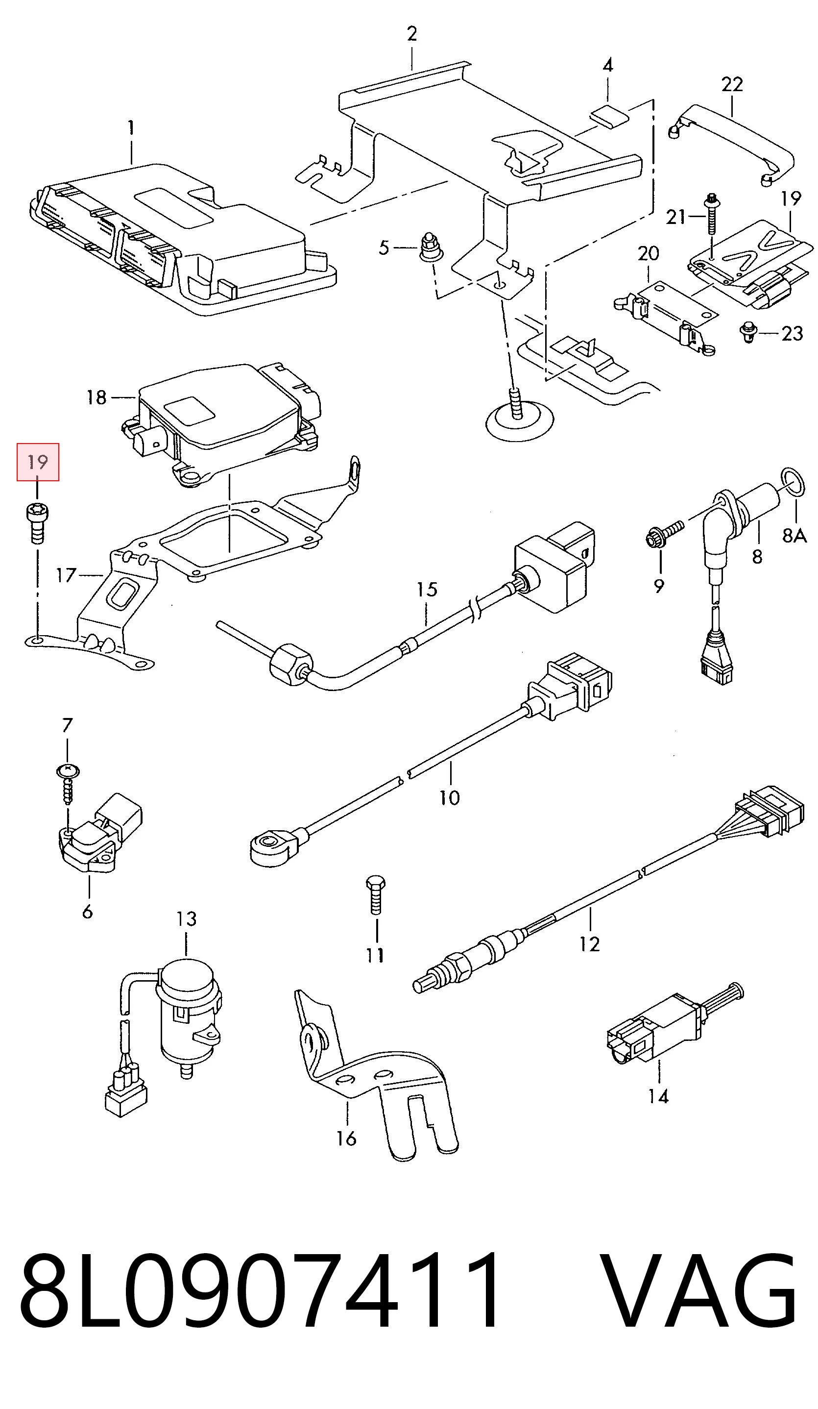 8L0907411 VAG