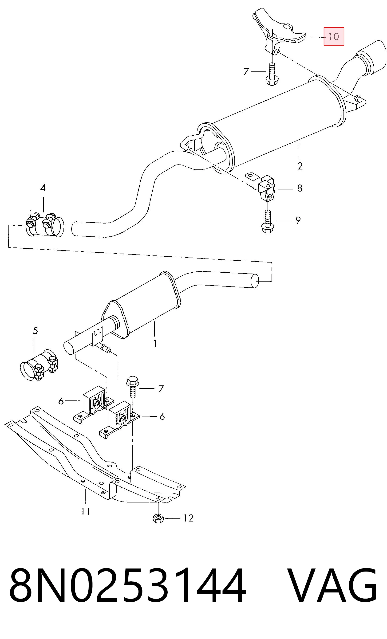 8N0253144 VAG