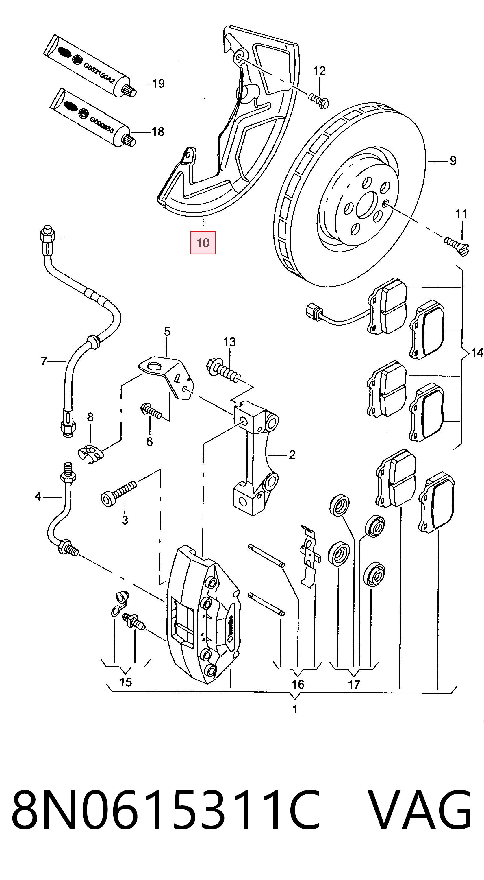 8N0615311C VAG