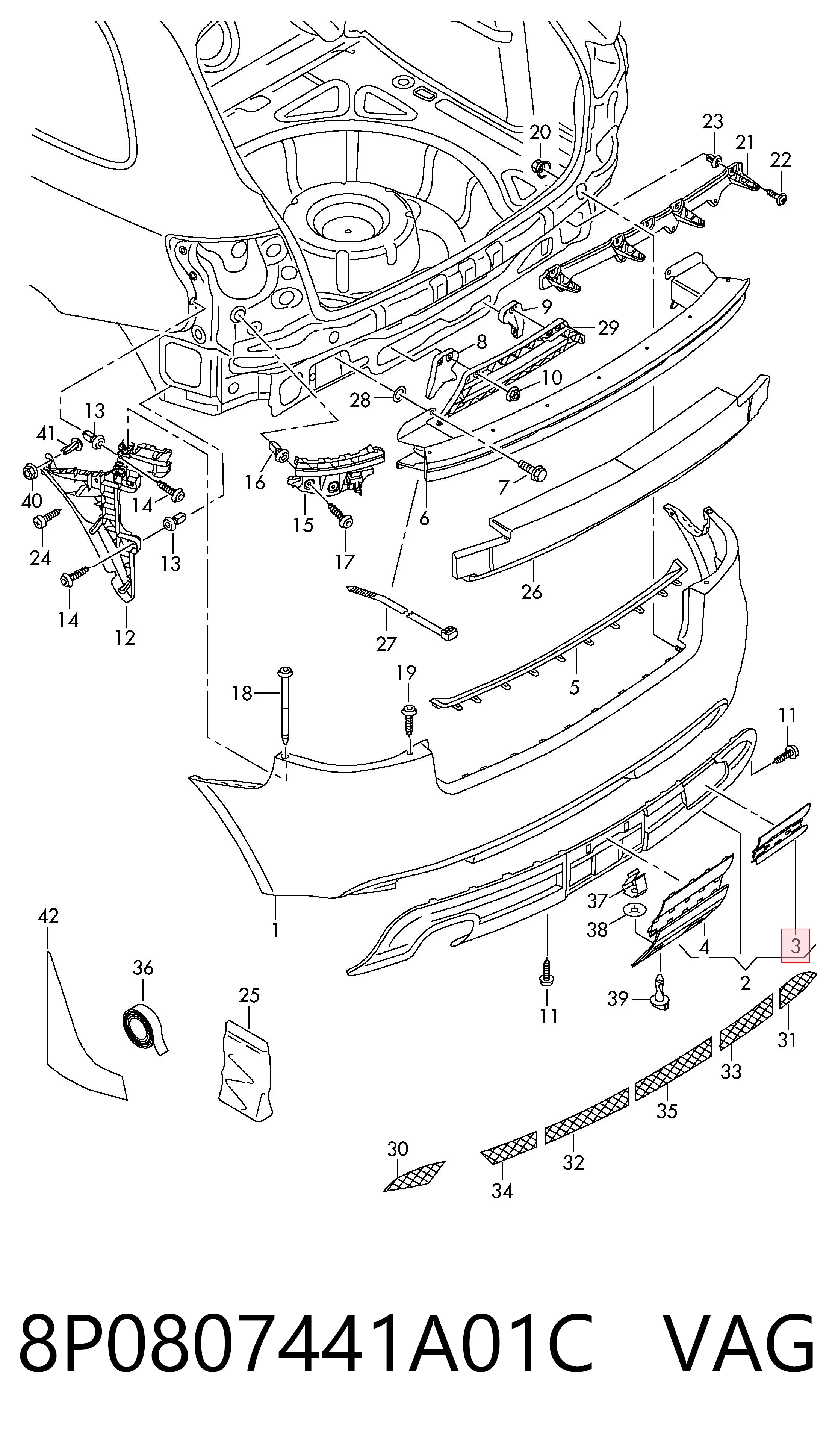 8P0807441A01C VAG 
