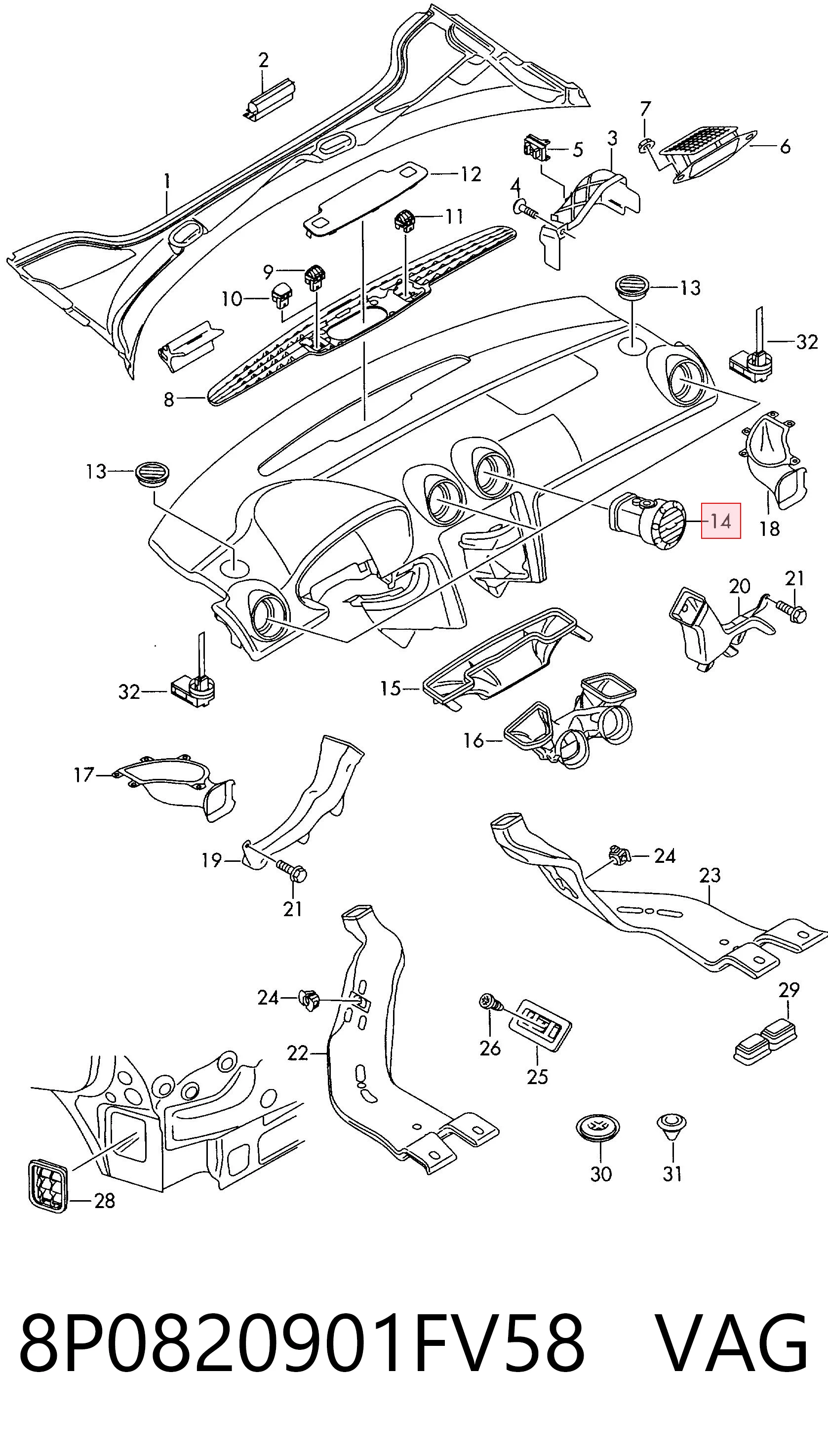 8P0820901FV58 VAG 