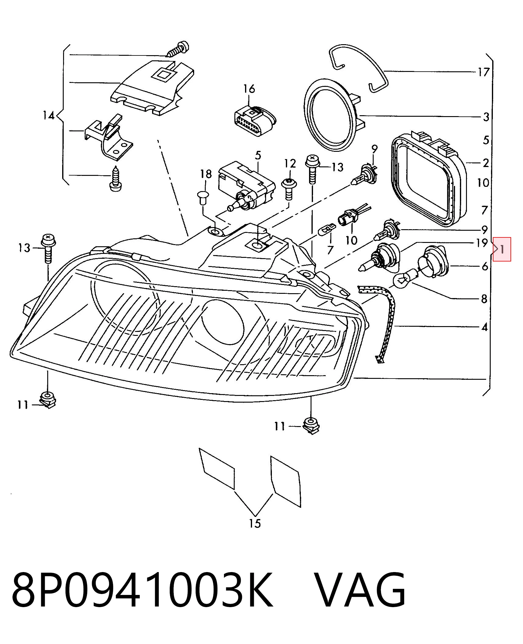 8P0941003K VAG