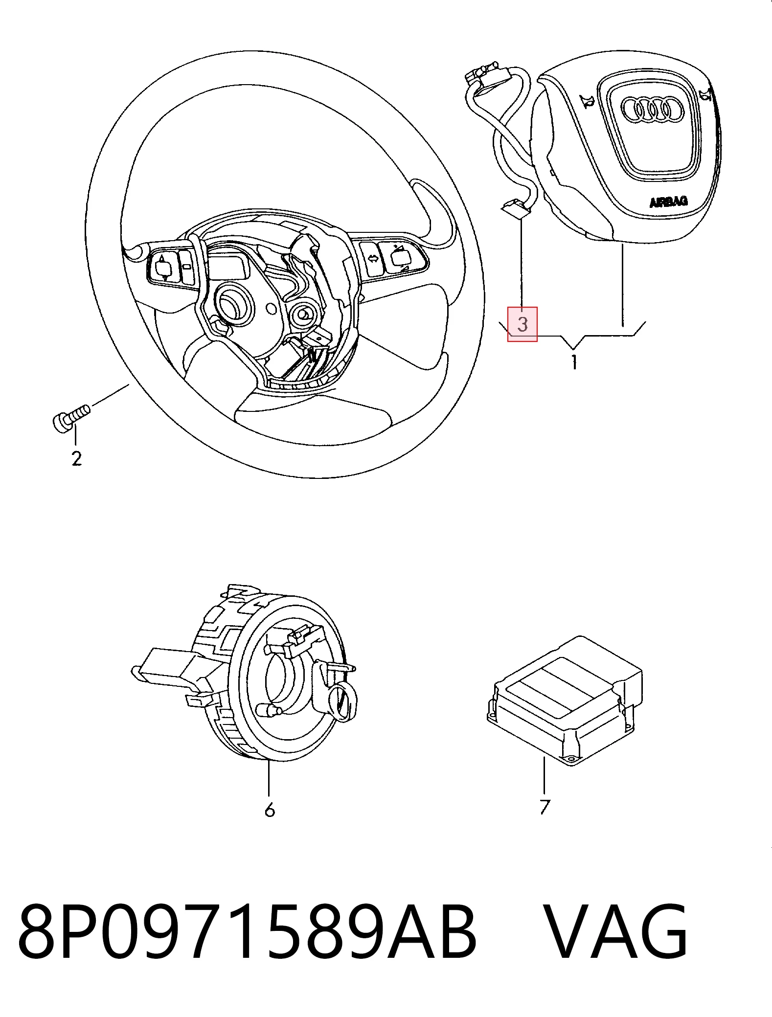 8P0971589AB VAG