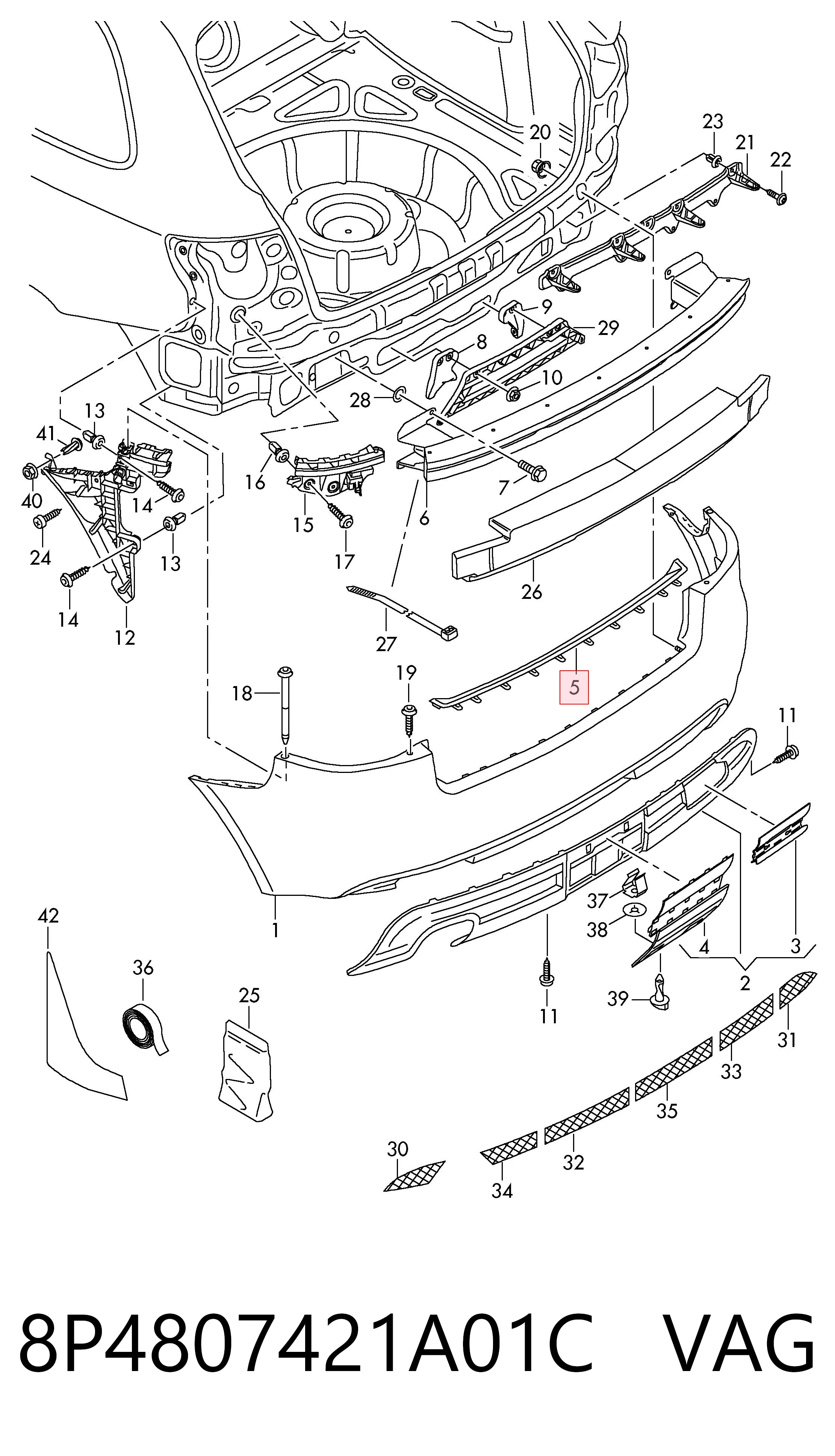 8P4807421A01C VAG 