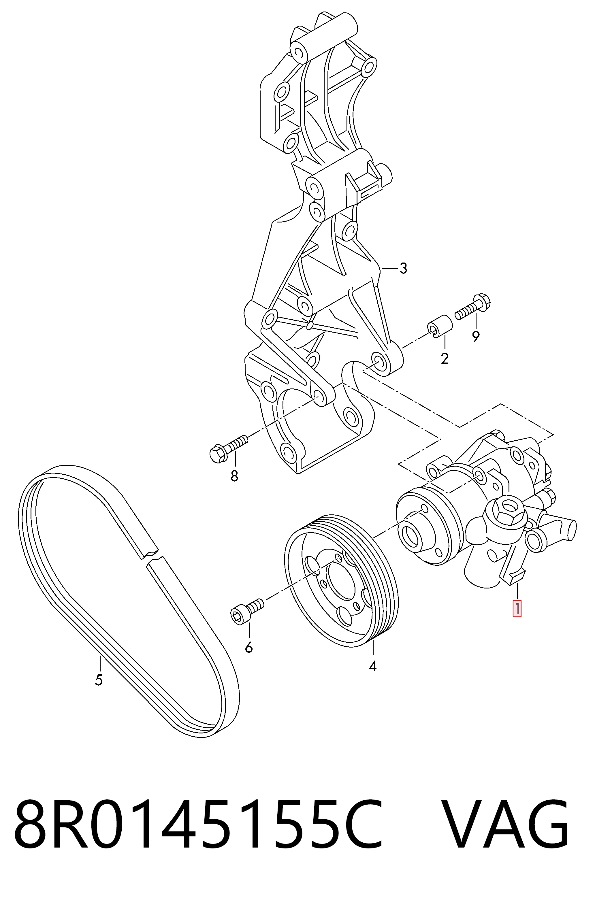  para Audi A4  (8K2)