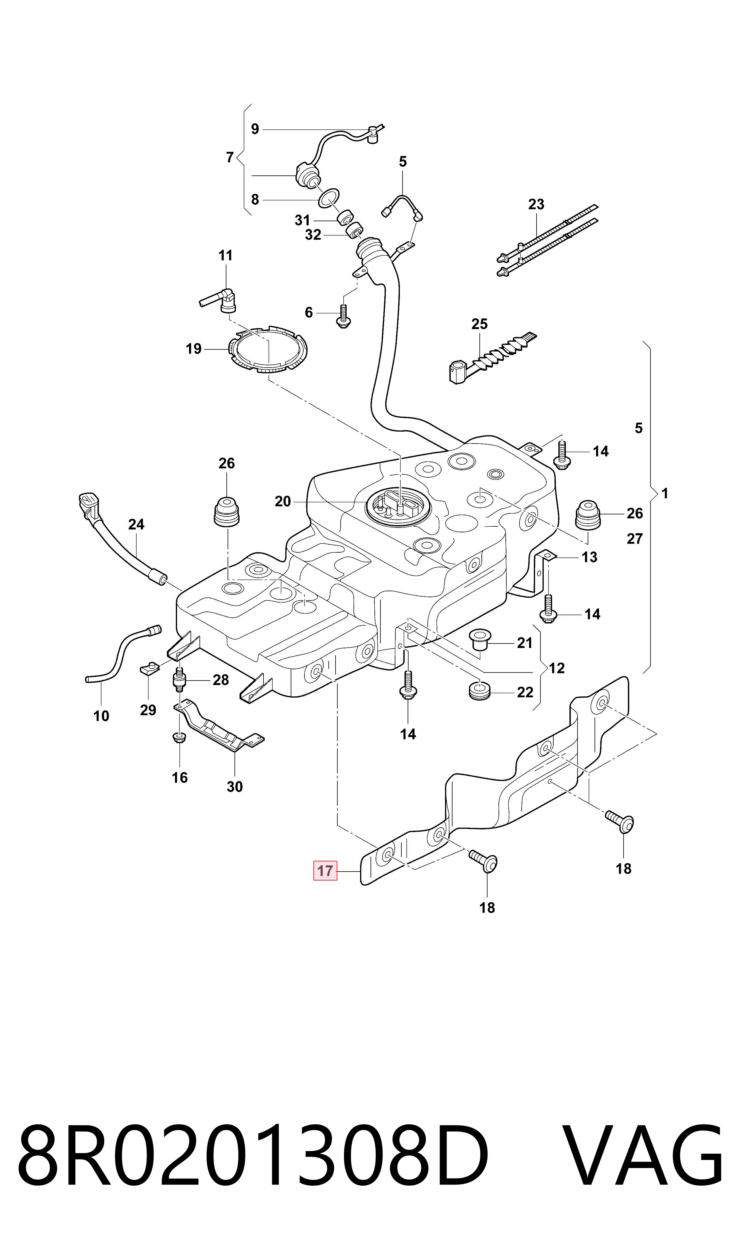 8R0201308D VAG