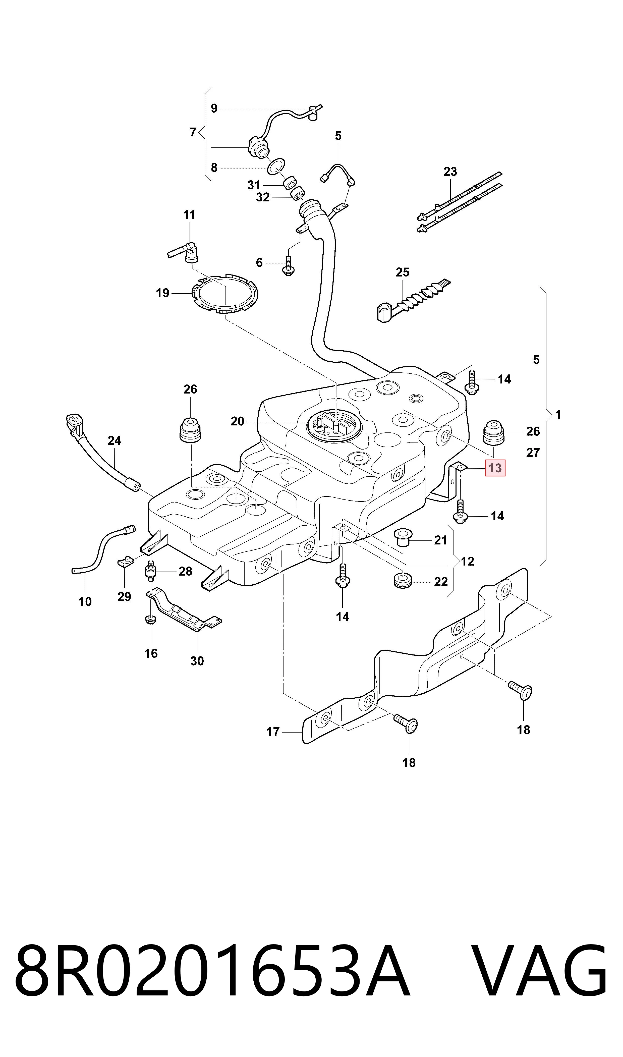 8R0201653A VAG 