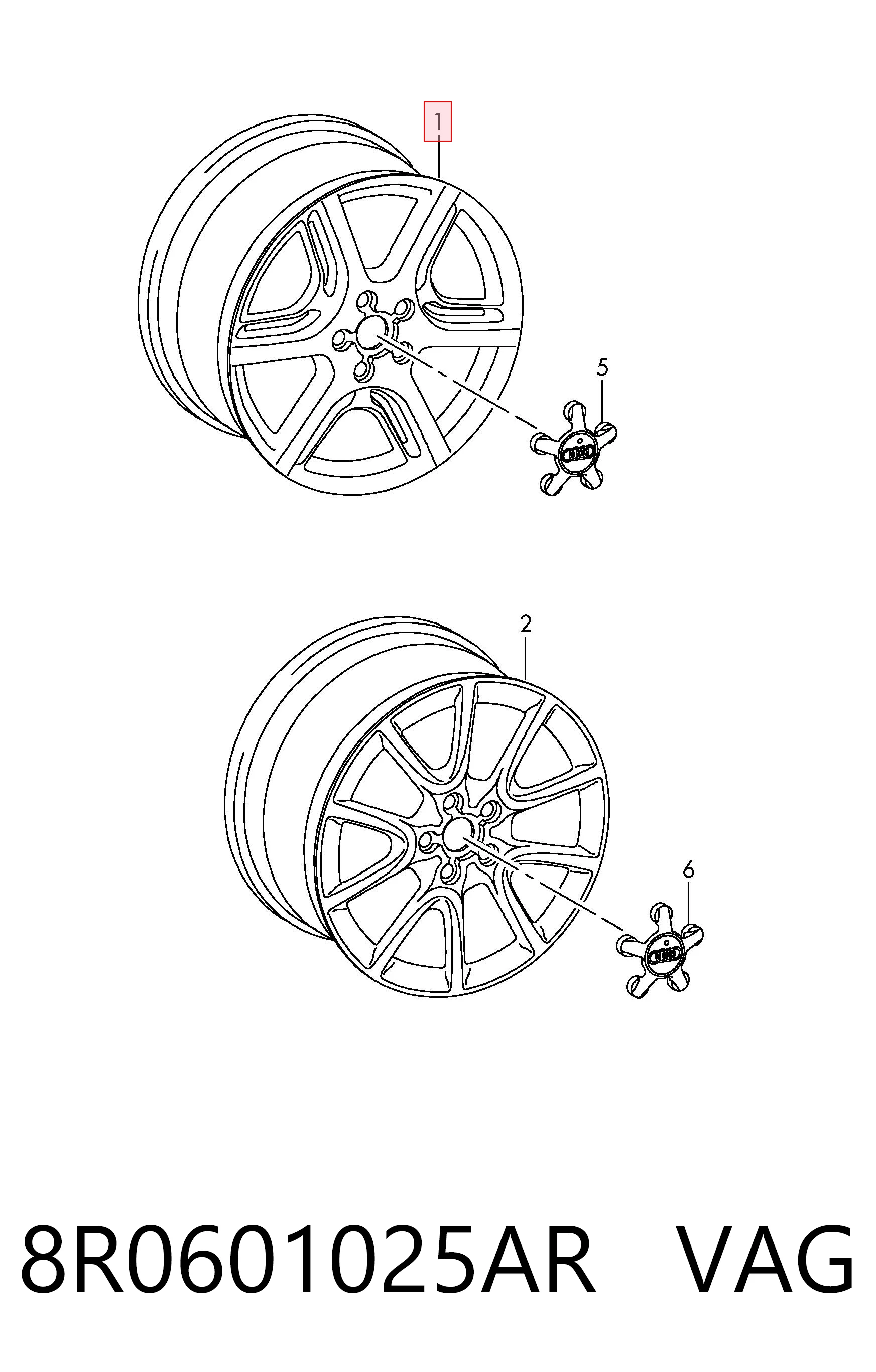 8R0601025AR VAG