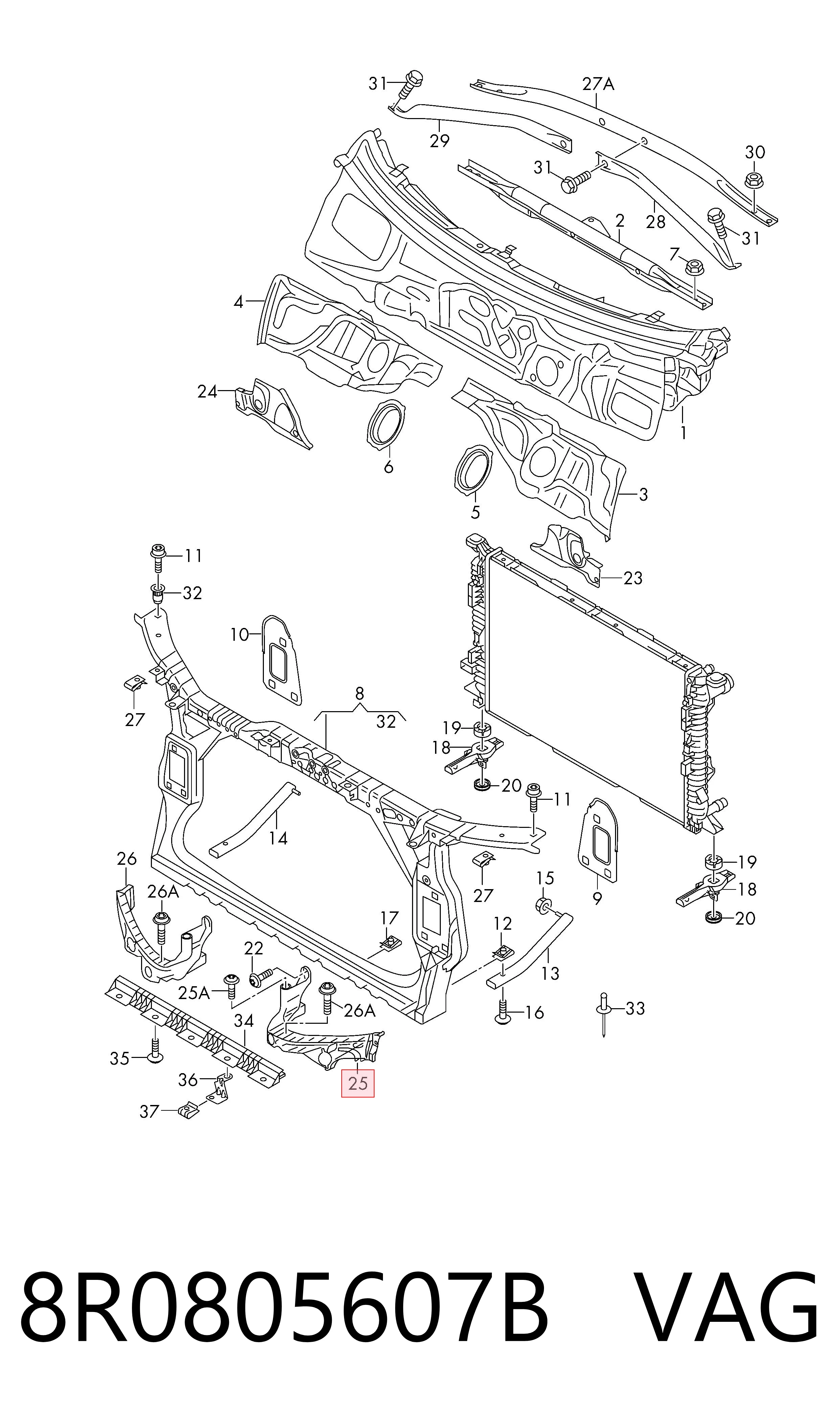 Consola (adaptador) de fixação da luz dianteira esquerda AND 3L805006 preço, a partir de 28,15 USD