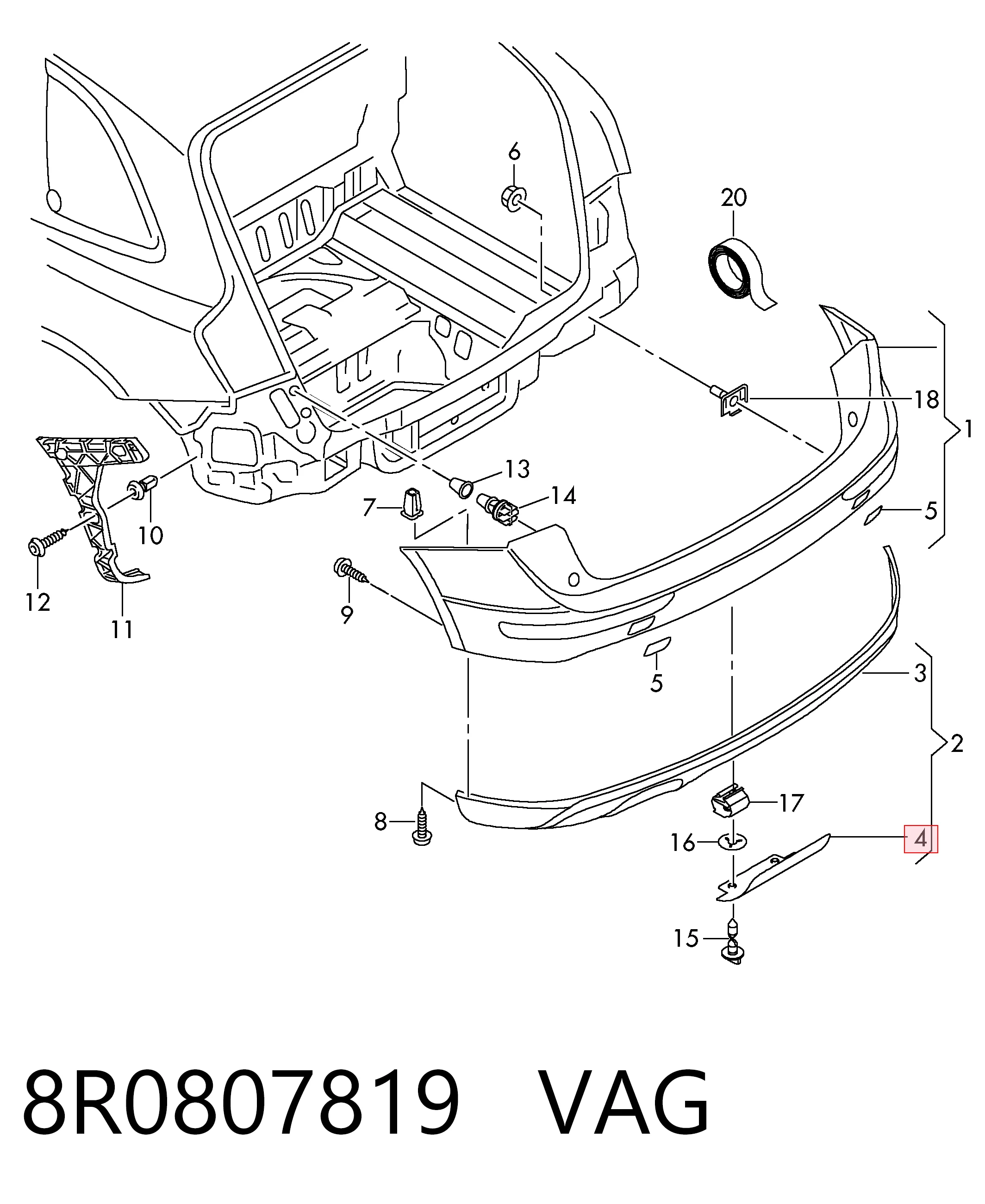 8R0807819 VAG 