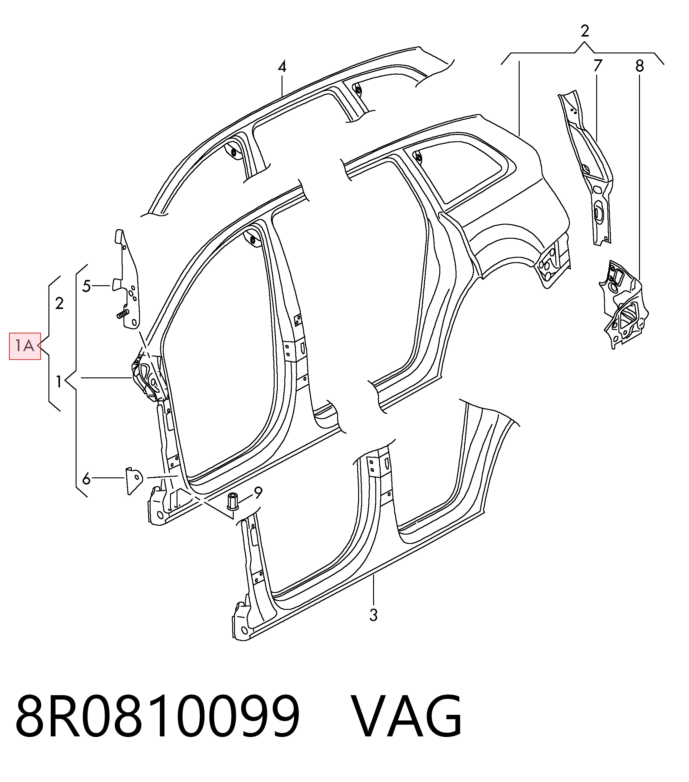 8R0810099 VAG