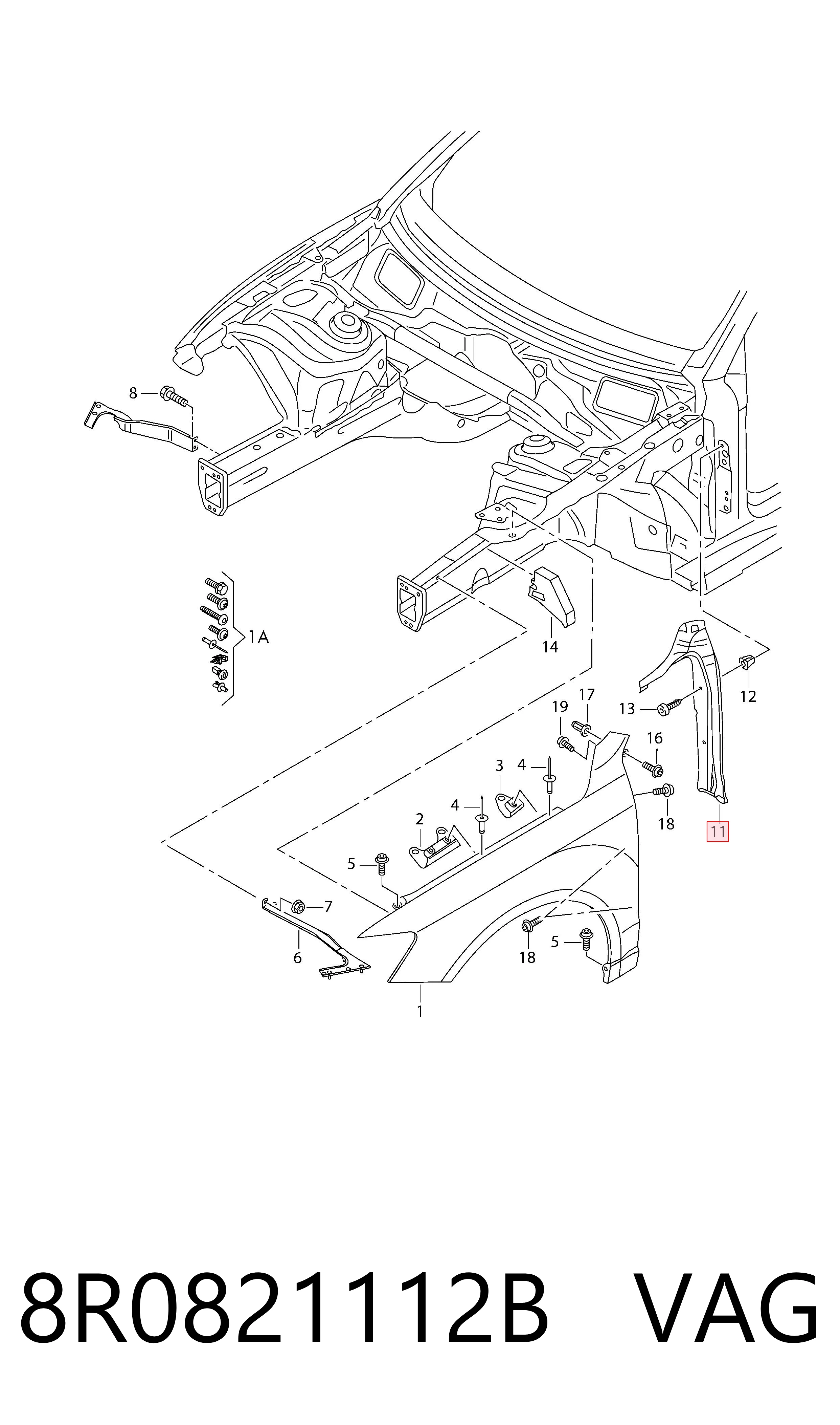 8R0821112B VAG