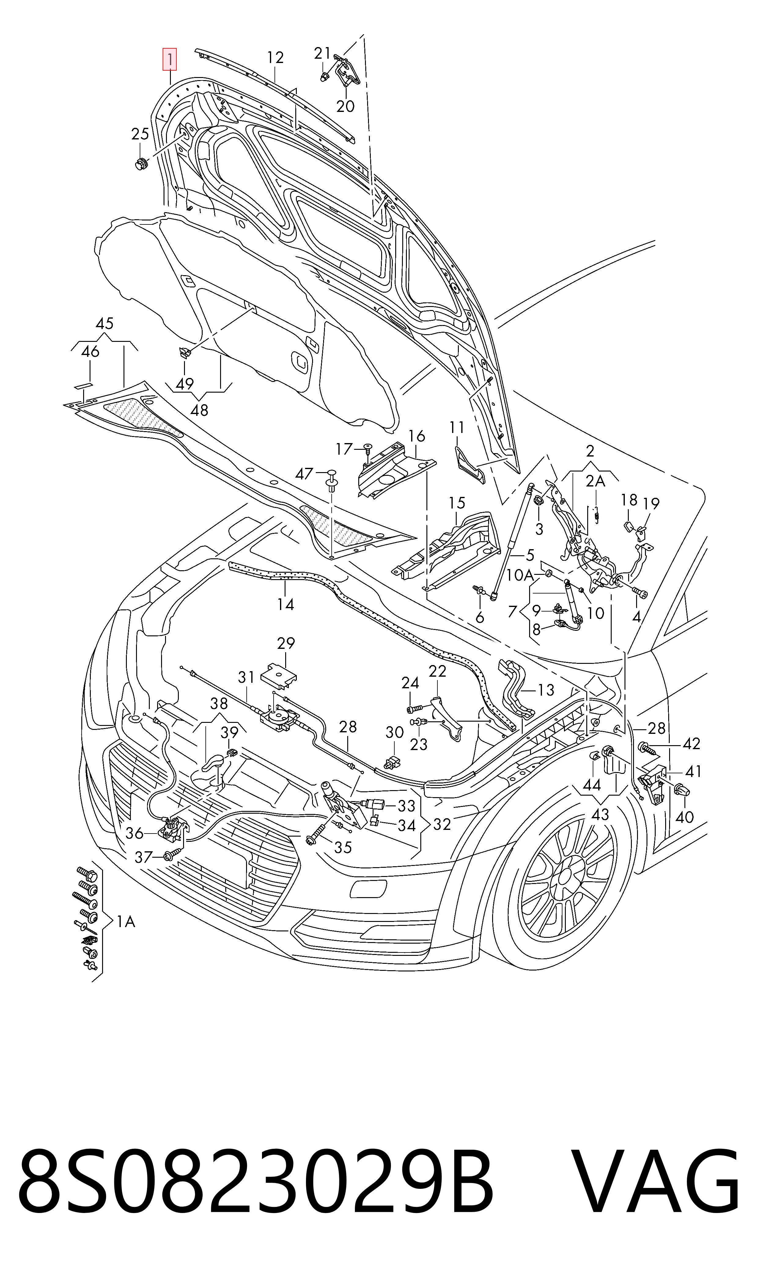 8S0823029B VAG Capota