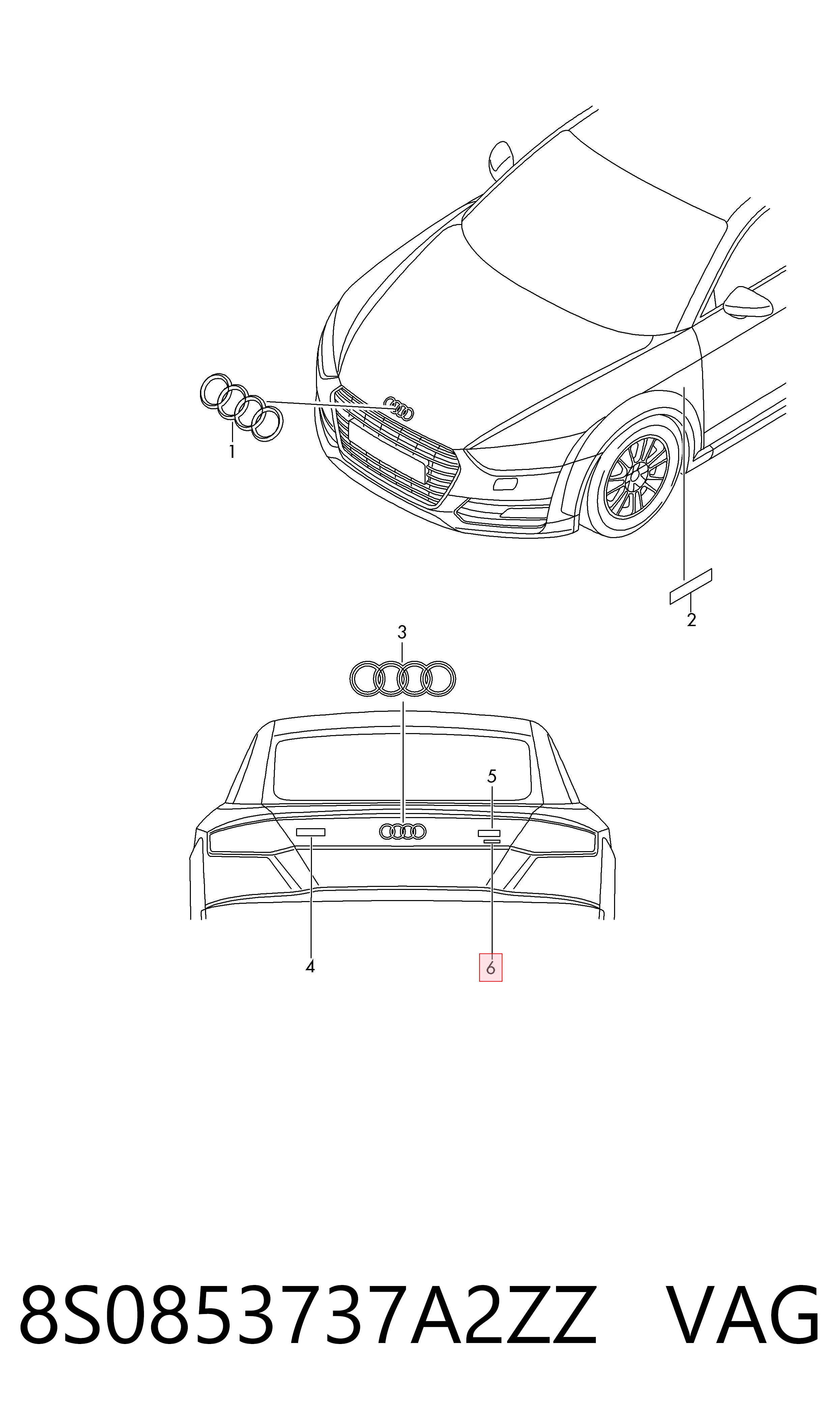 8S0853737A2ZZ VAG