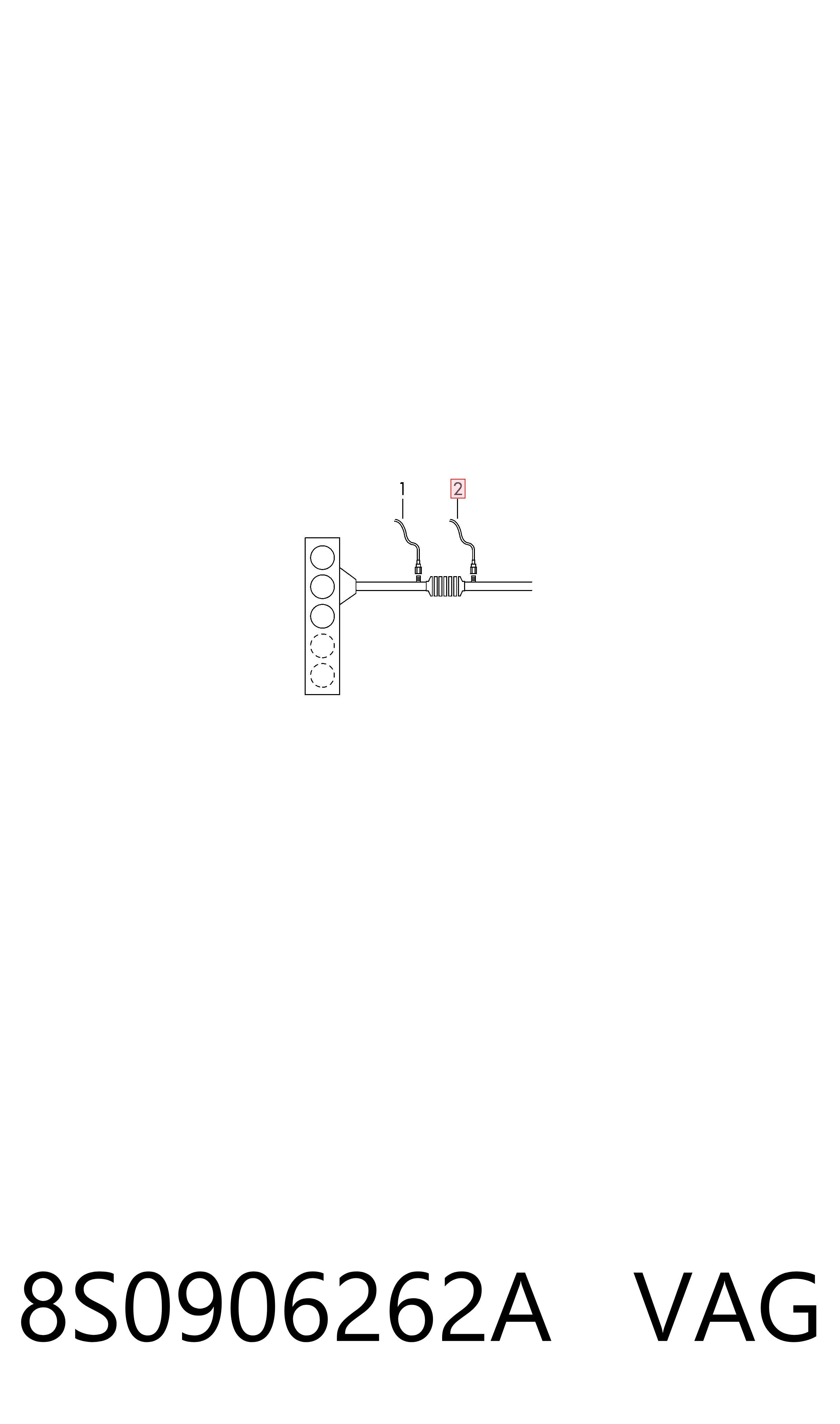 Compre 8S0906262A VAG Sonda lambda, sensor de oxigênio depois de catalisador