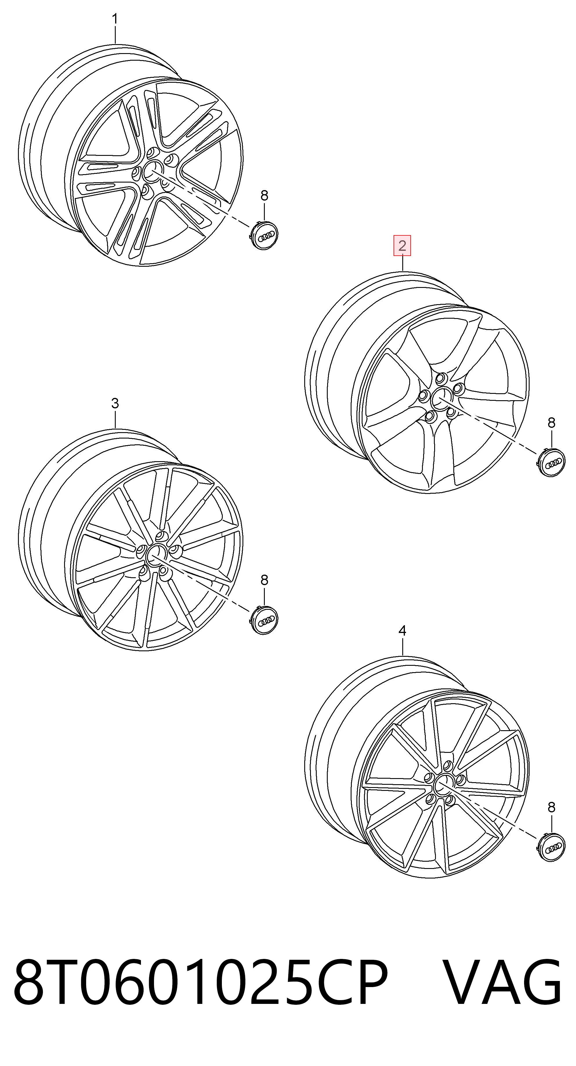 8T0601025CP VAG