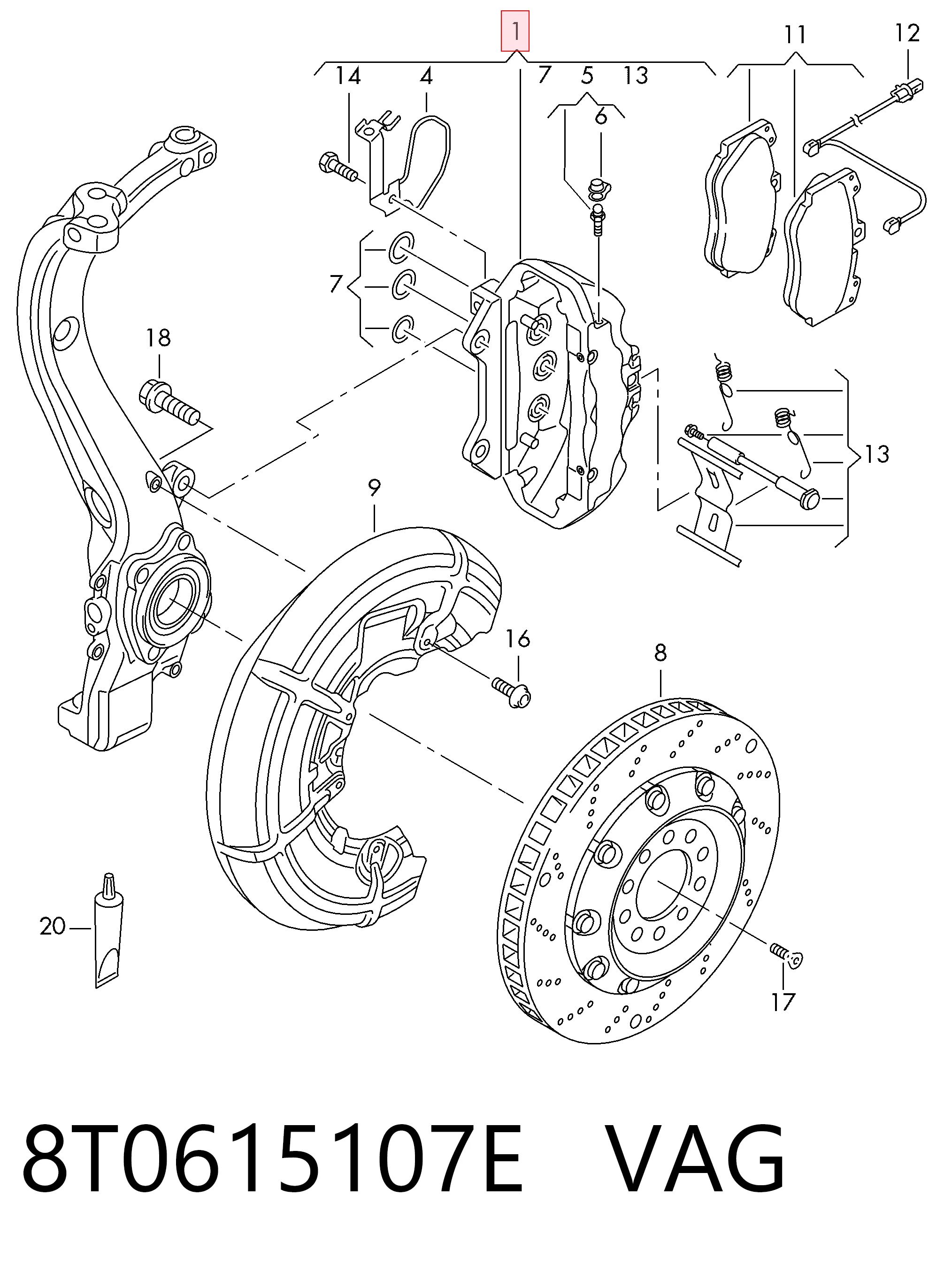 8T0615107E VAG