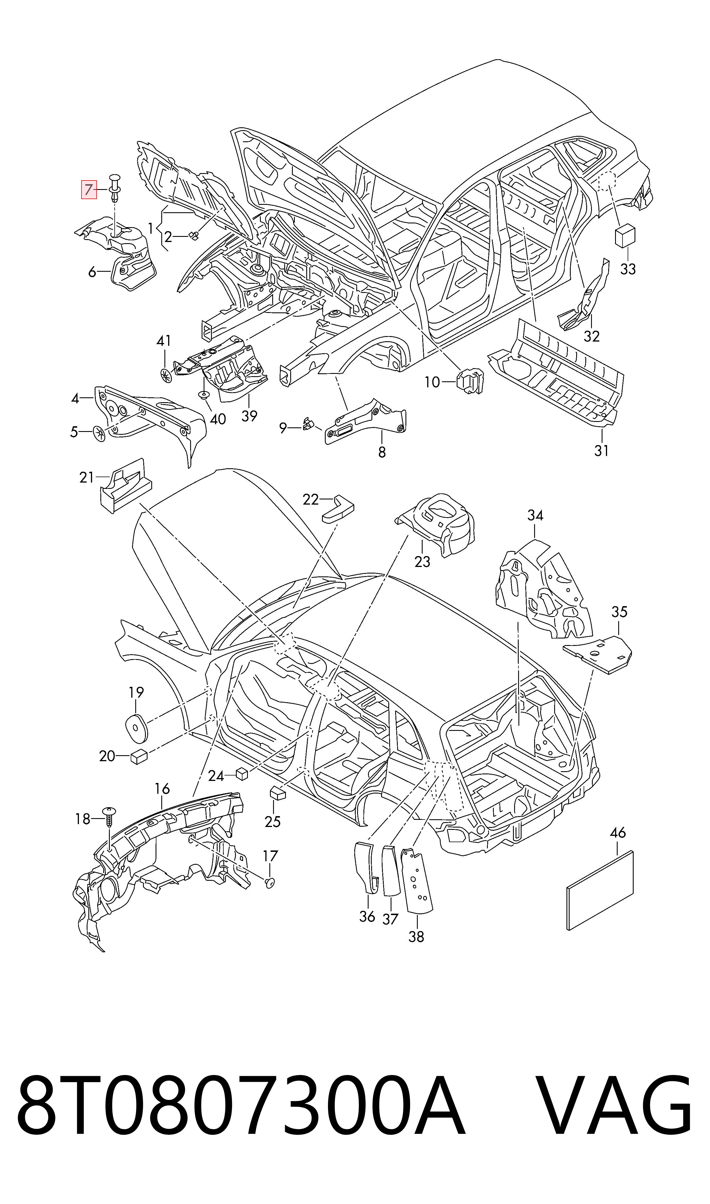  VAG 8T0807300A preço, a partir de 0,39 USD