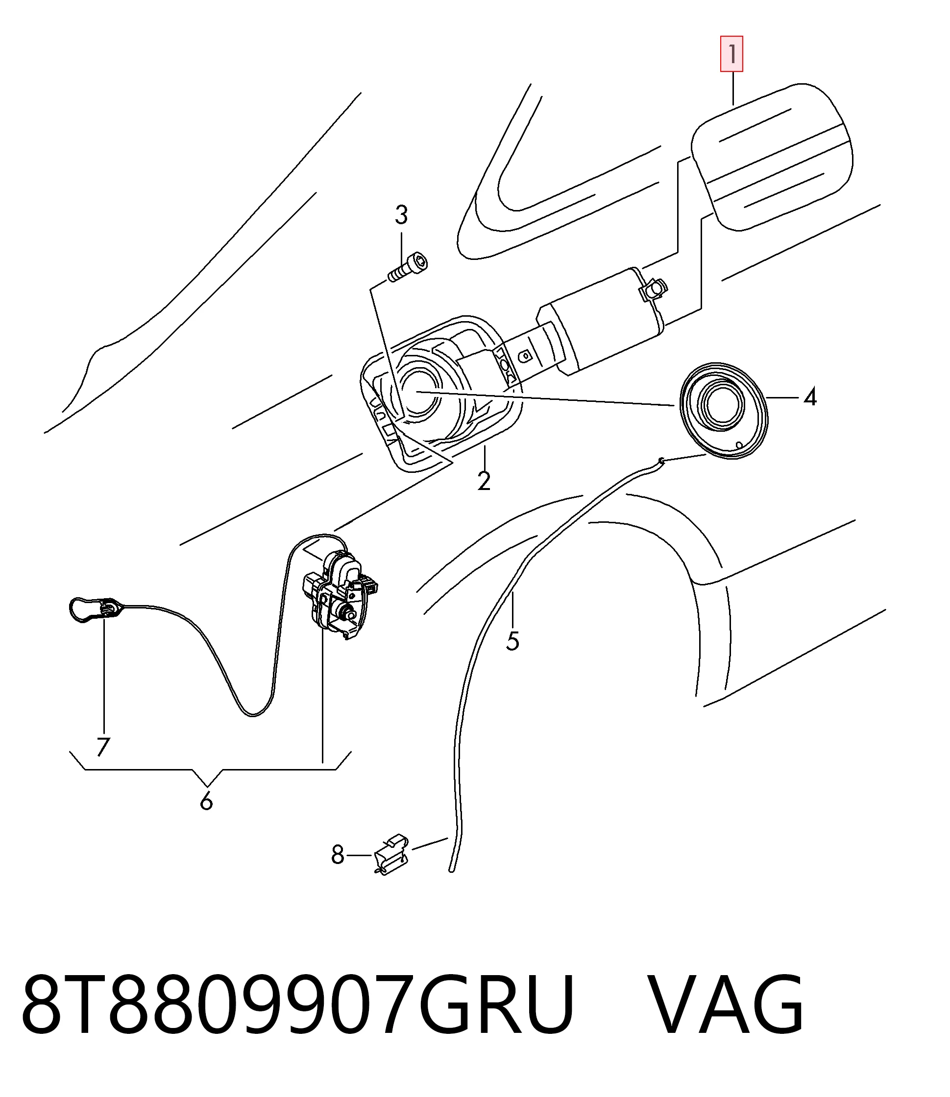 8T8809907GRU VAG