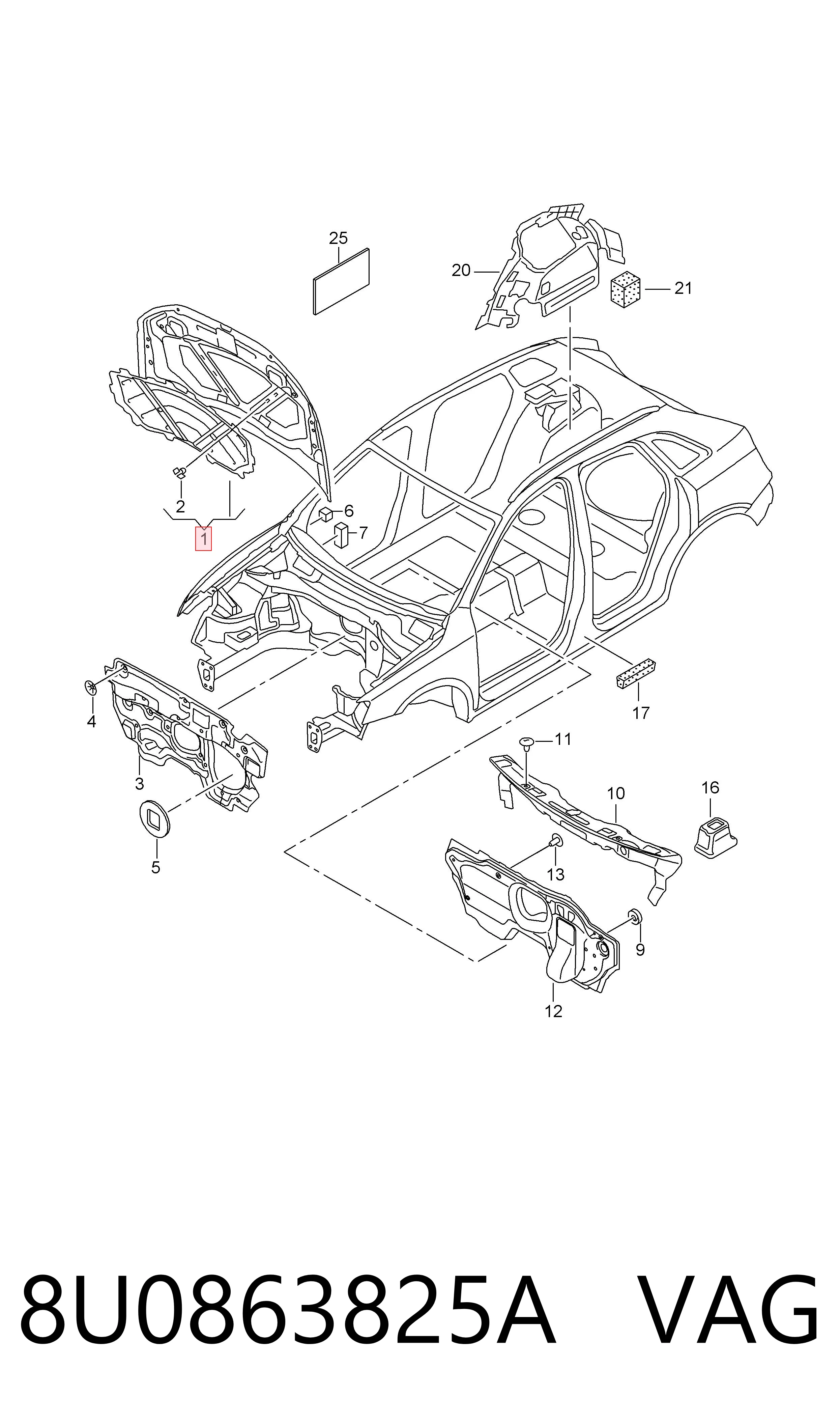 Compre Isolamento de ruído da capota Audi Q3 