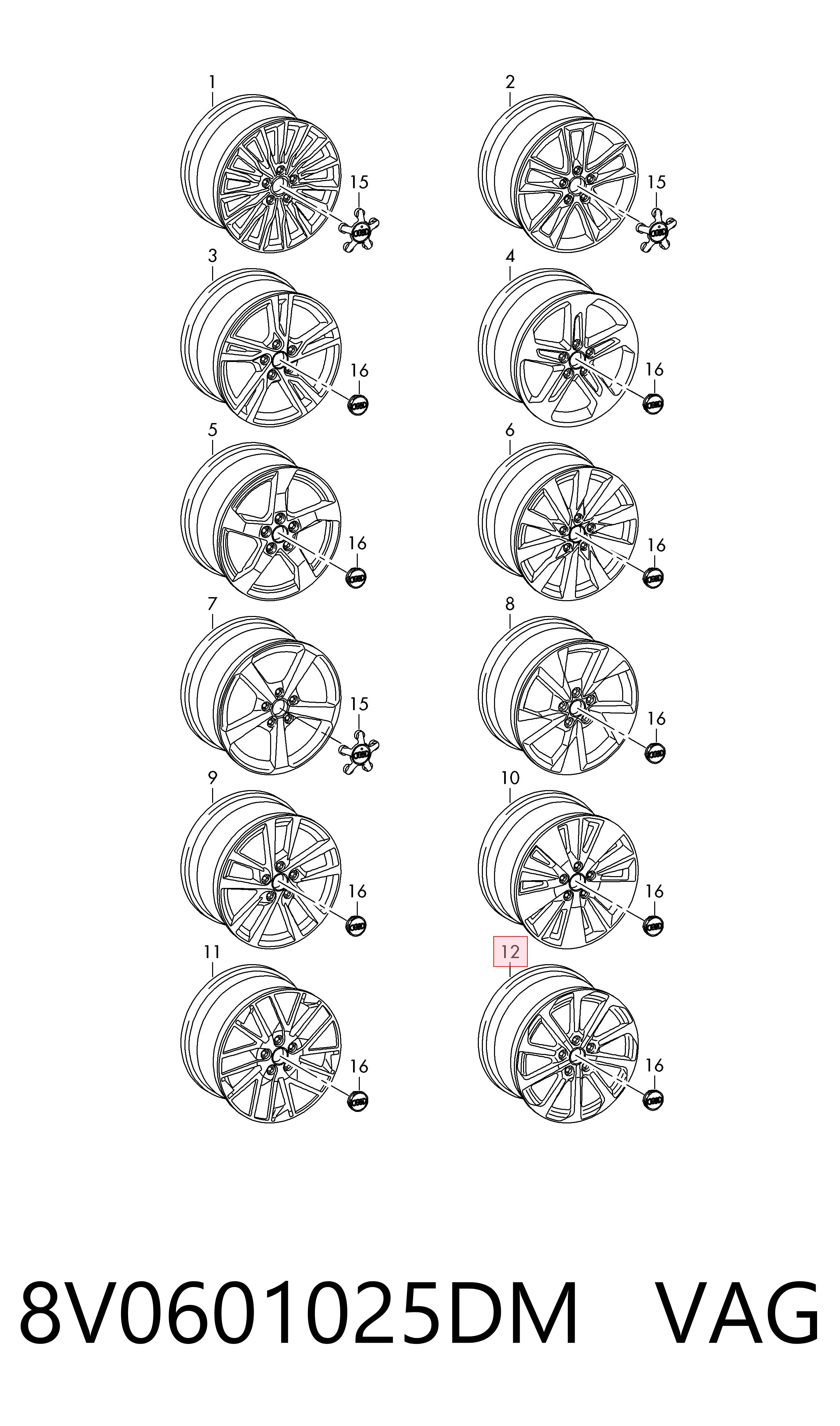 8V0601025DM VAG