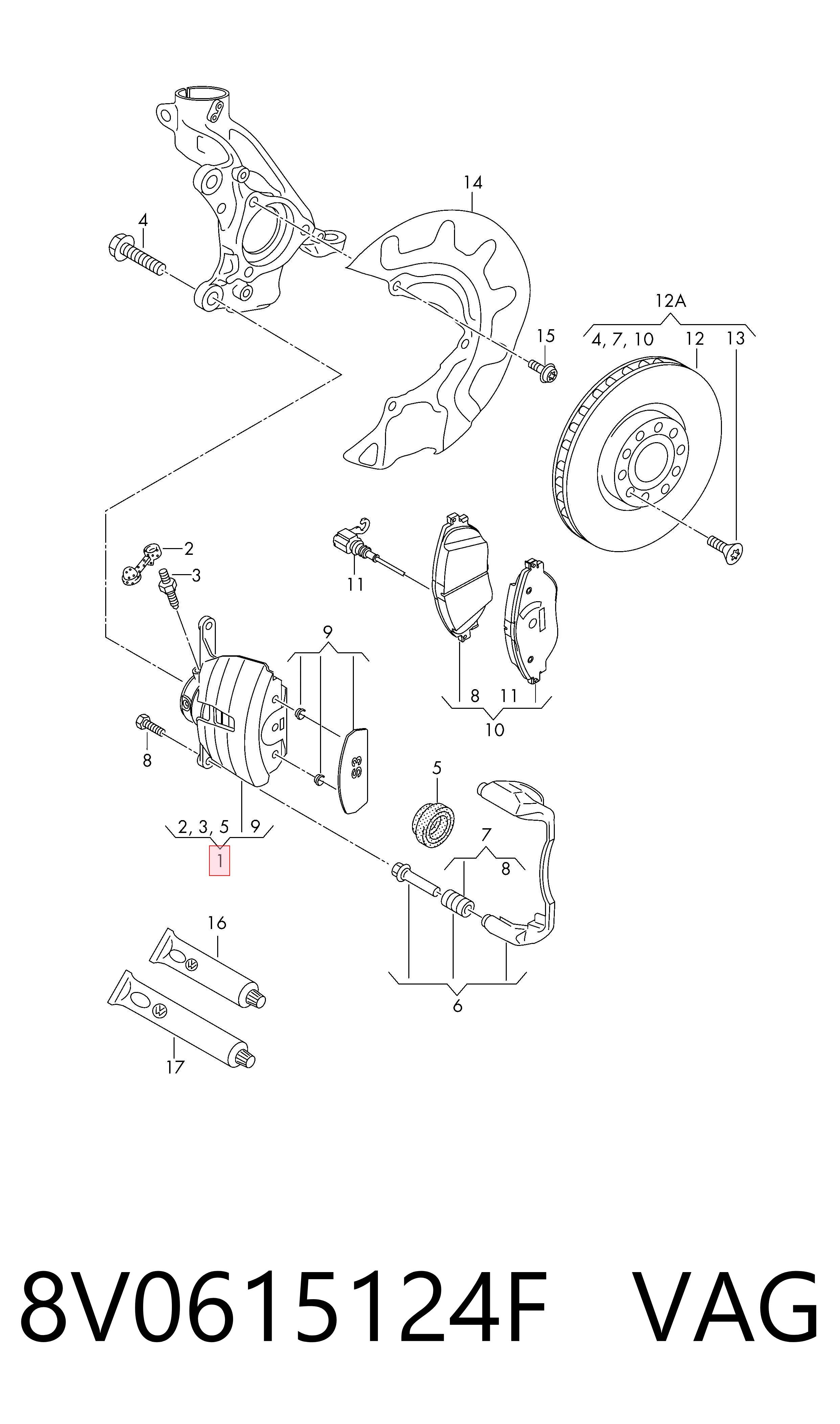 8V0615124F VAG