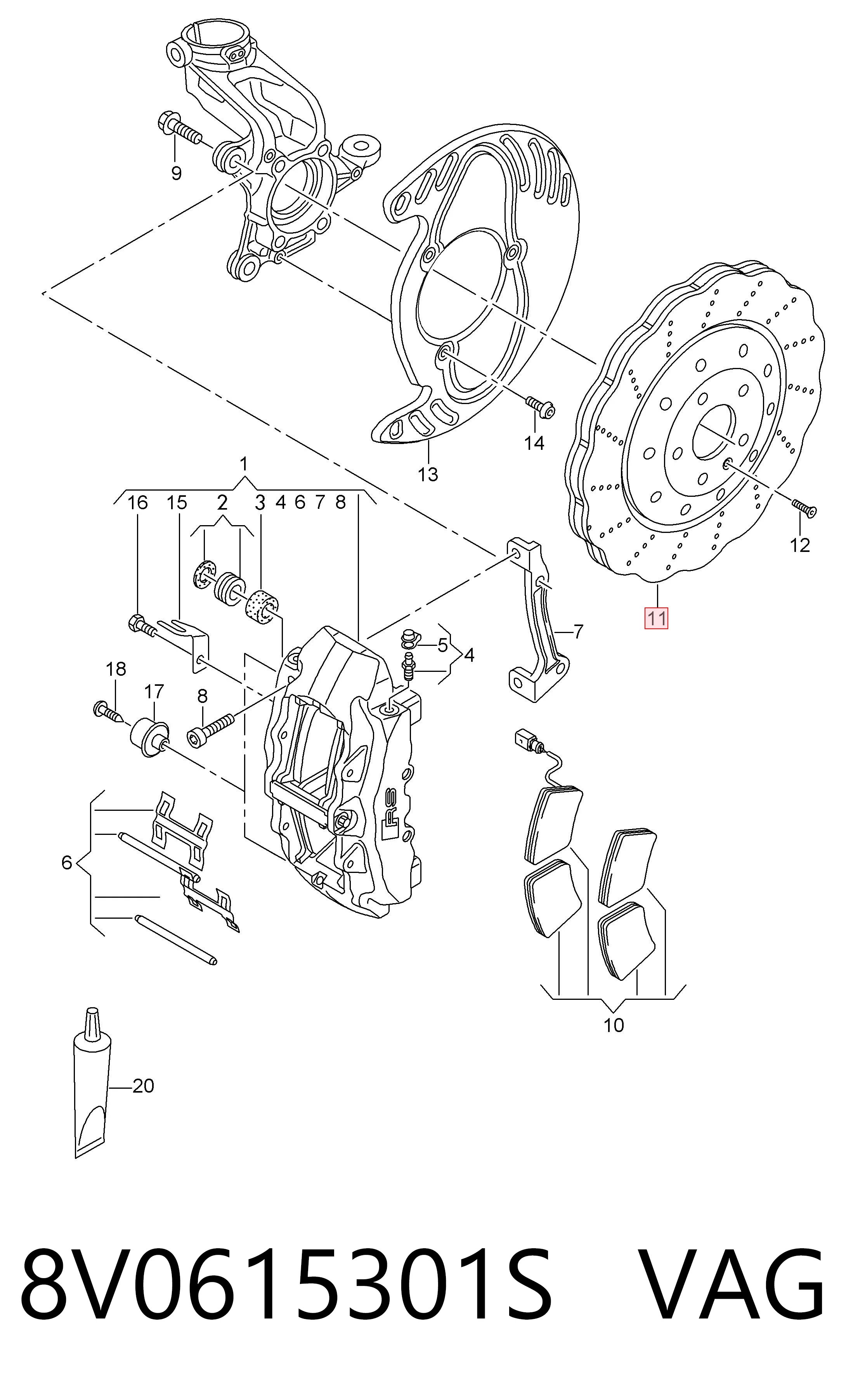 8V0615301S VAG