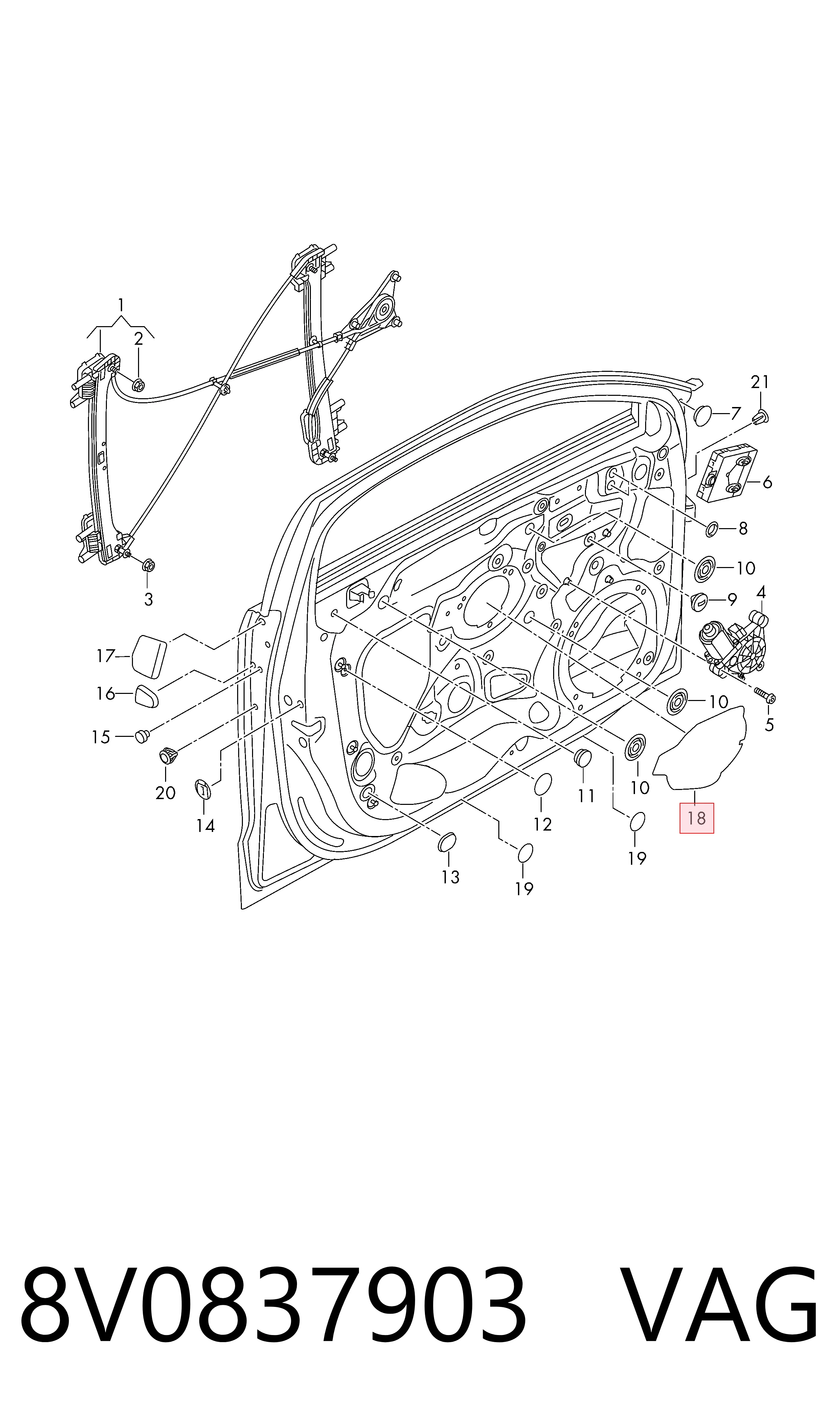  VAG 8V0837903 preço, a partir de 9,87 USD