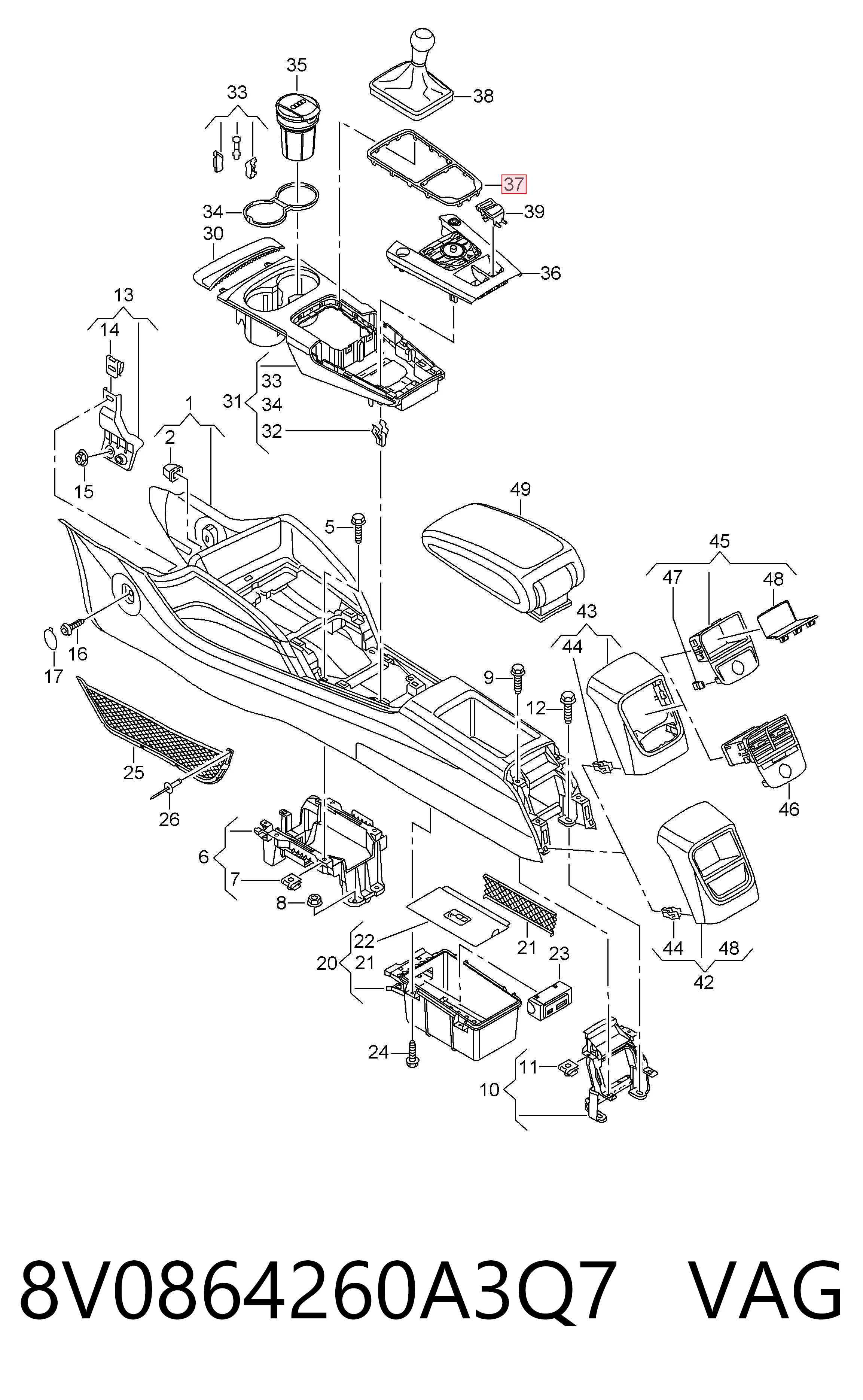 8V0864260A3Q7 VAG 