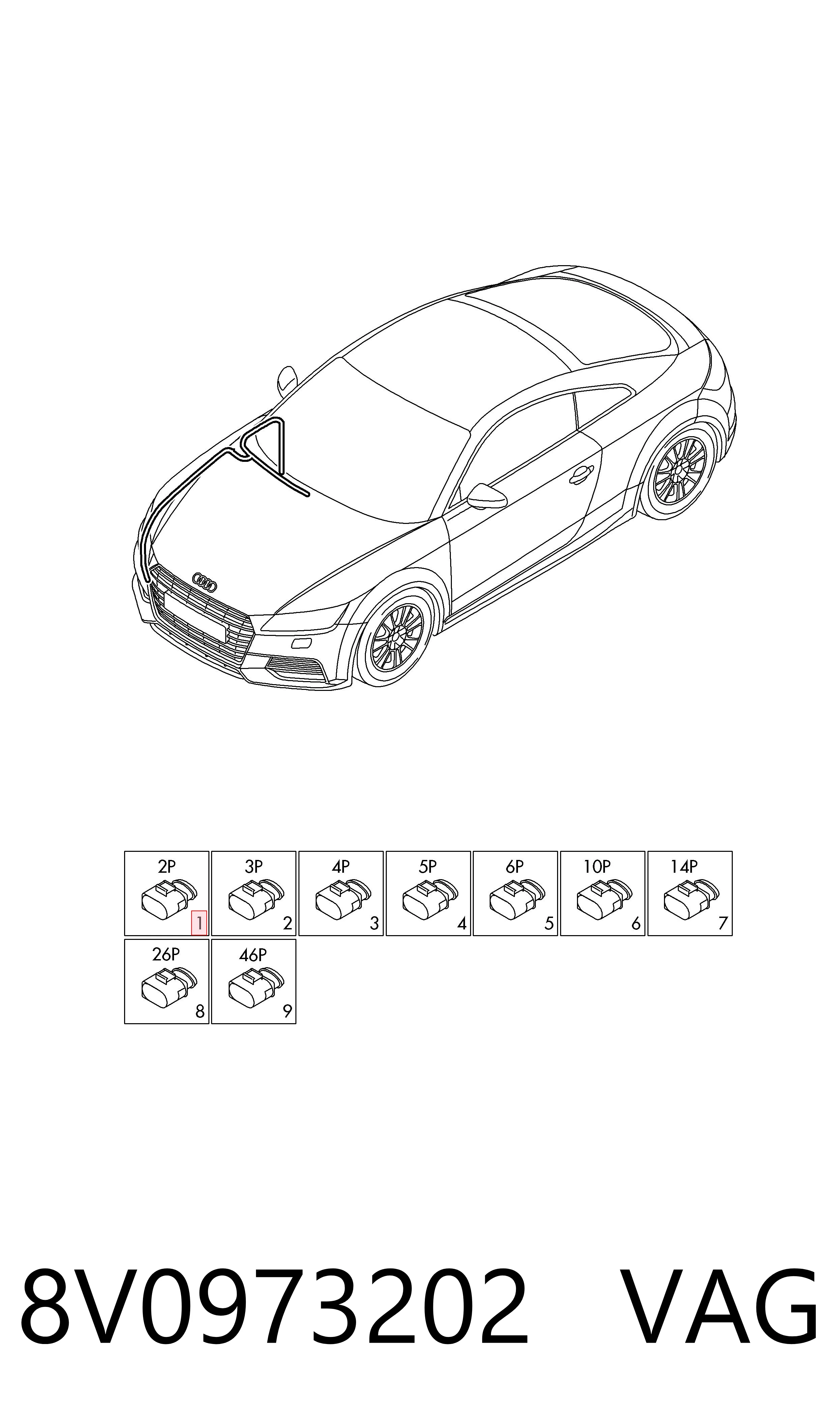  VAG 8V0973202 preço, a partir de 34,99 USD