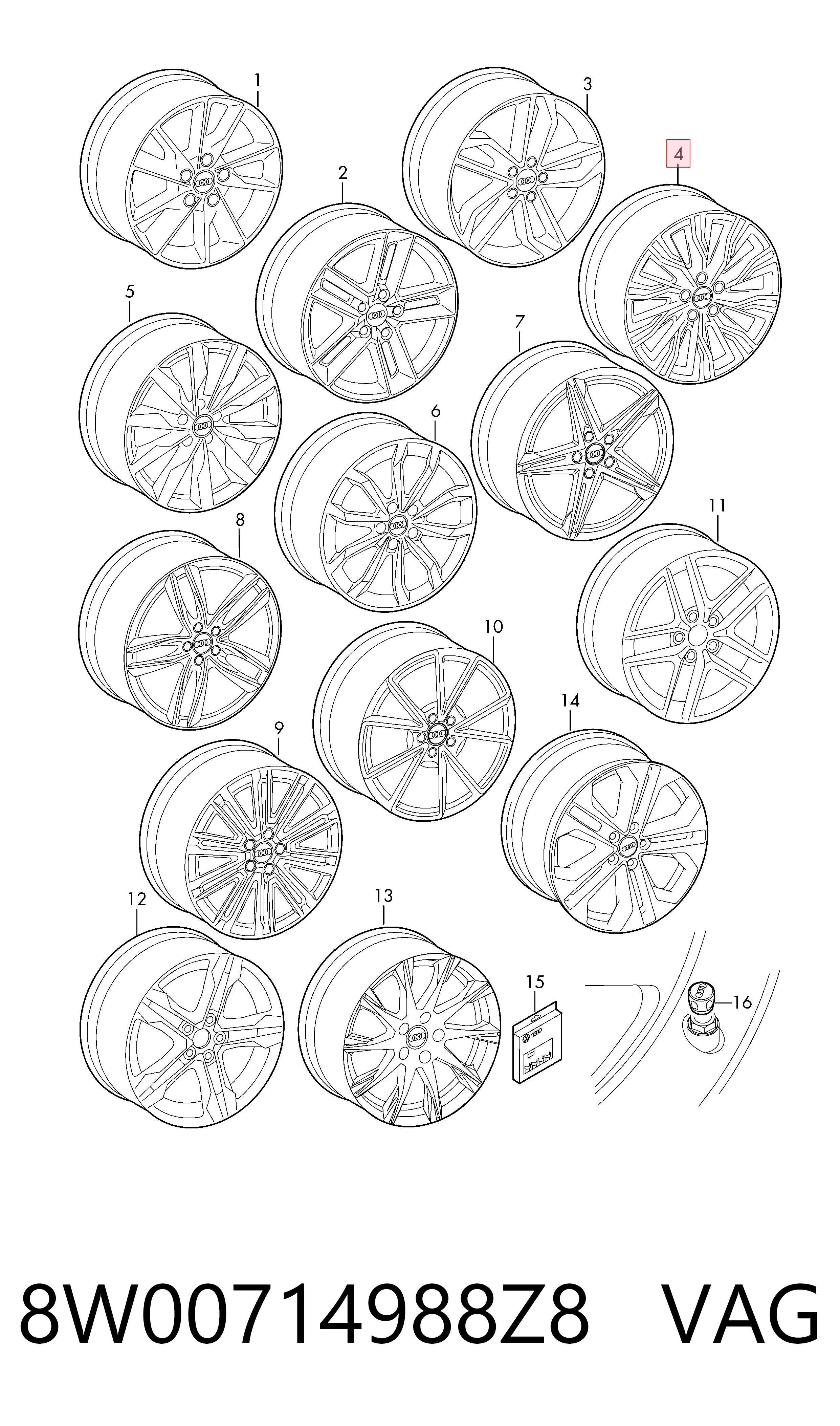 8W00714988Z8 VAG