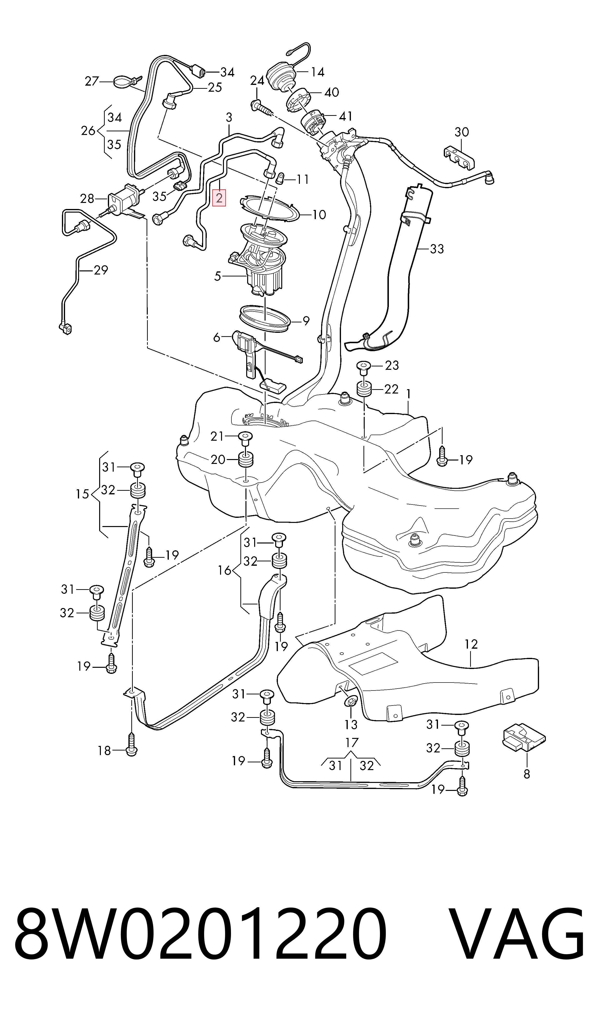 8W0201220 VAG