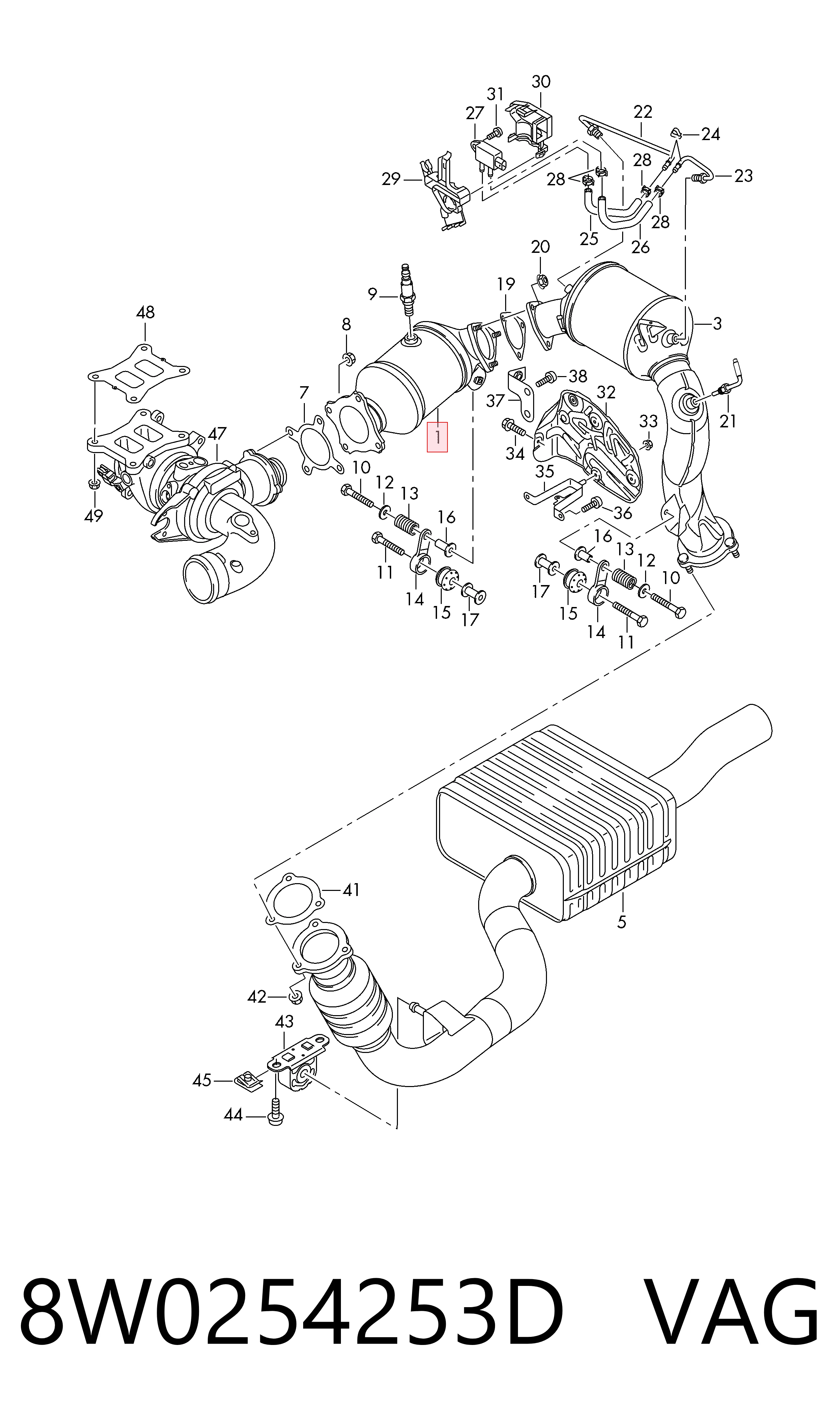 Convertidor - catalisador para Audi A6 4A2
