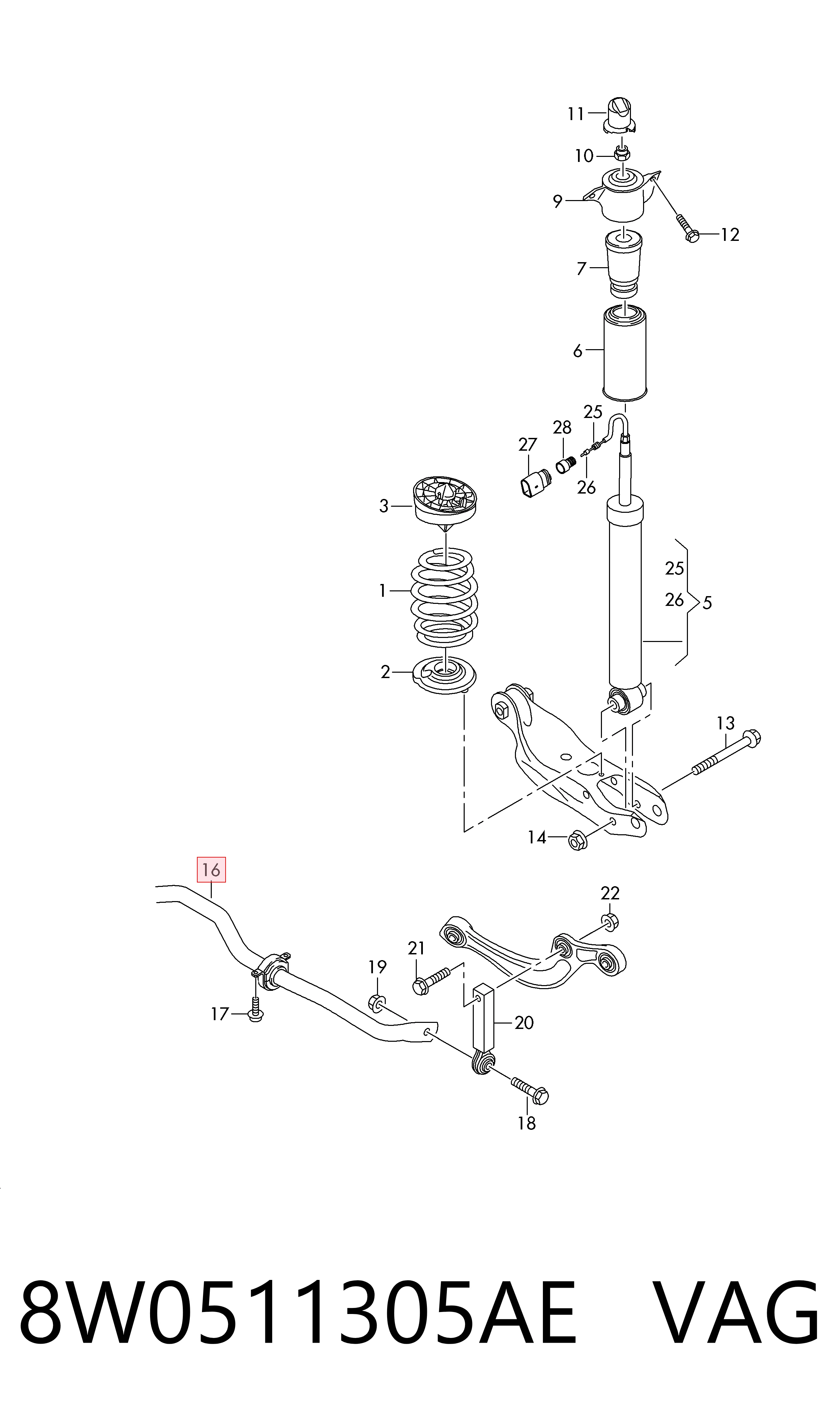 8W0511305AE VAG