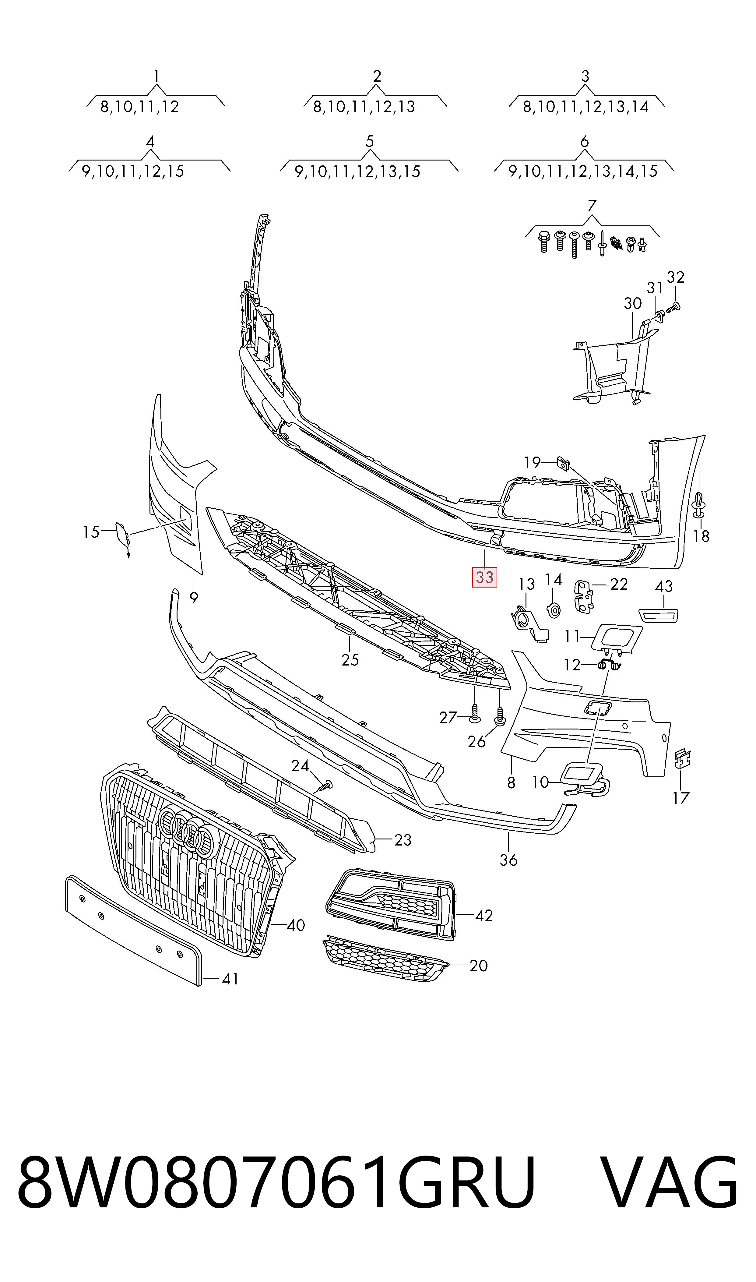 8W0807061GRU VAG