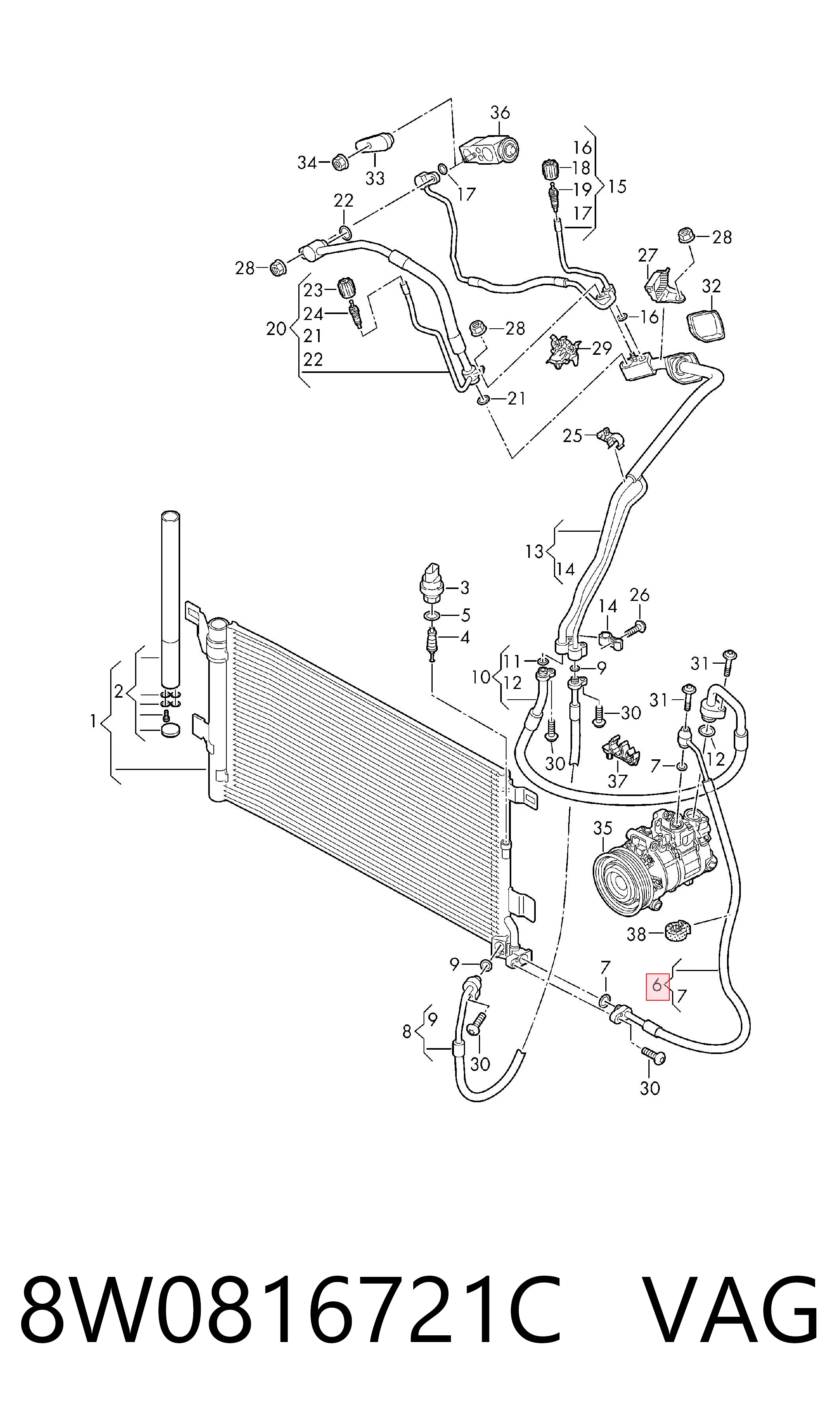 8W0816721C VAG