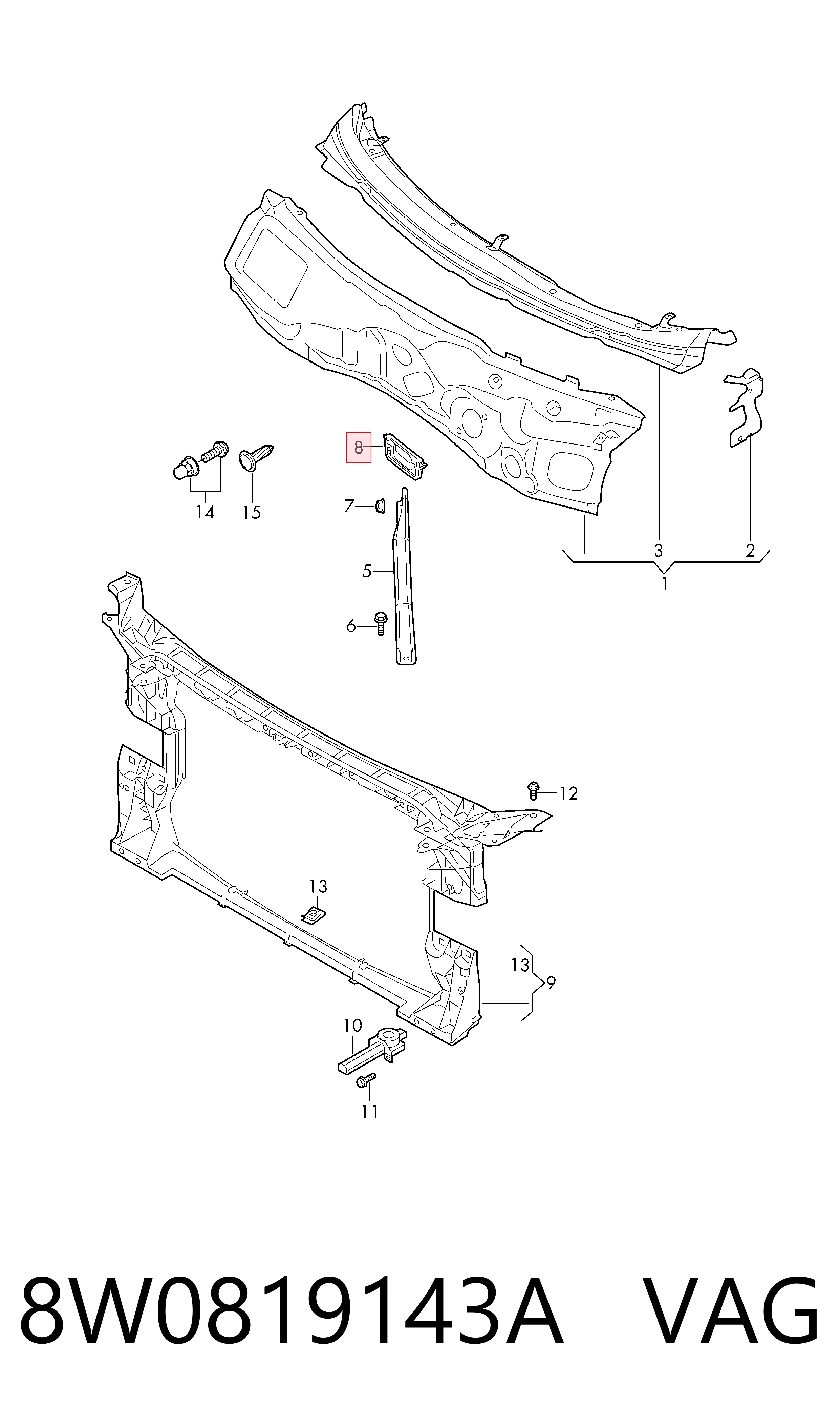 8W0819143A VAG