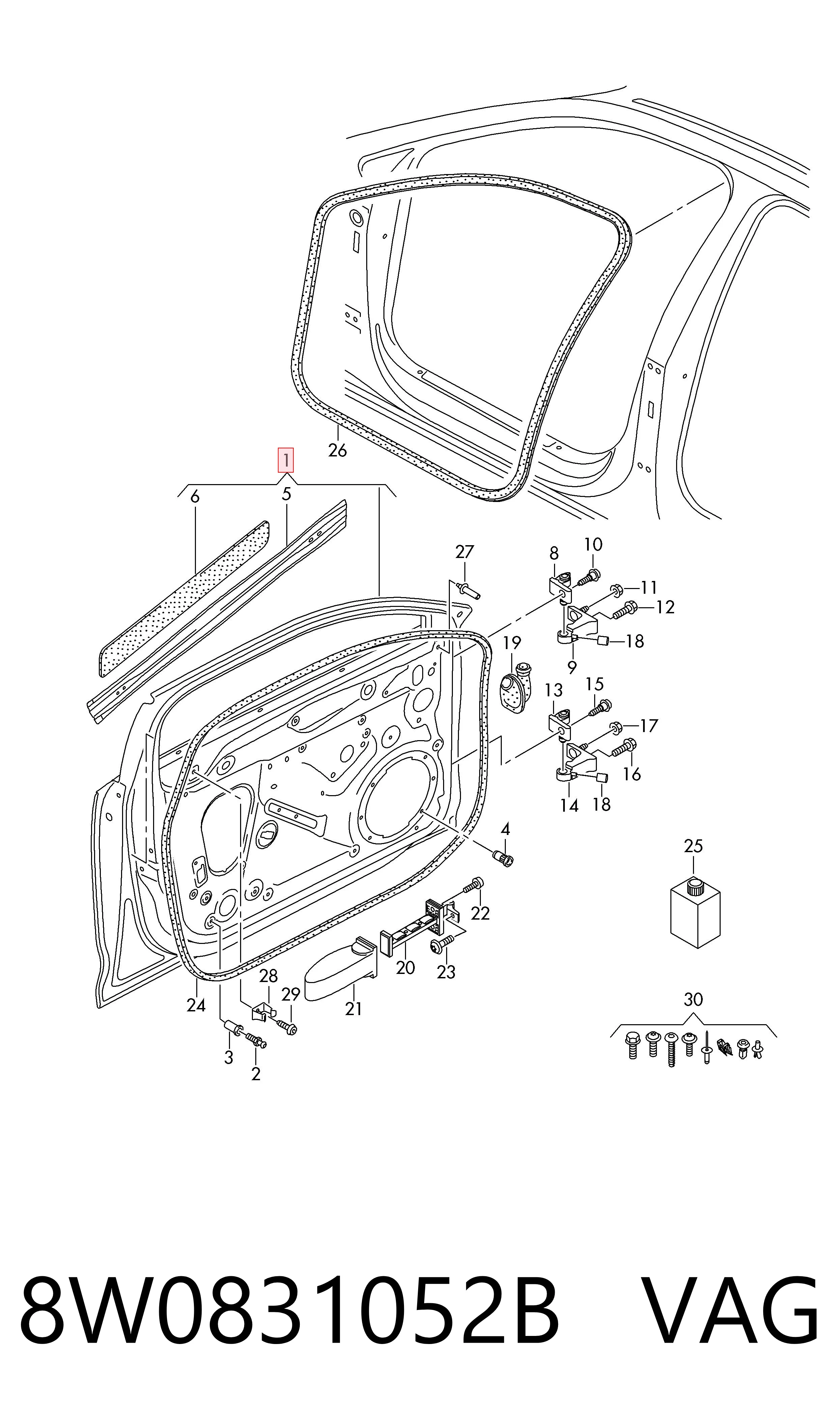 8W0831052B VAG