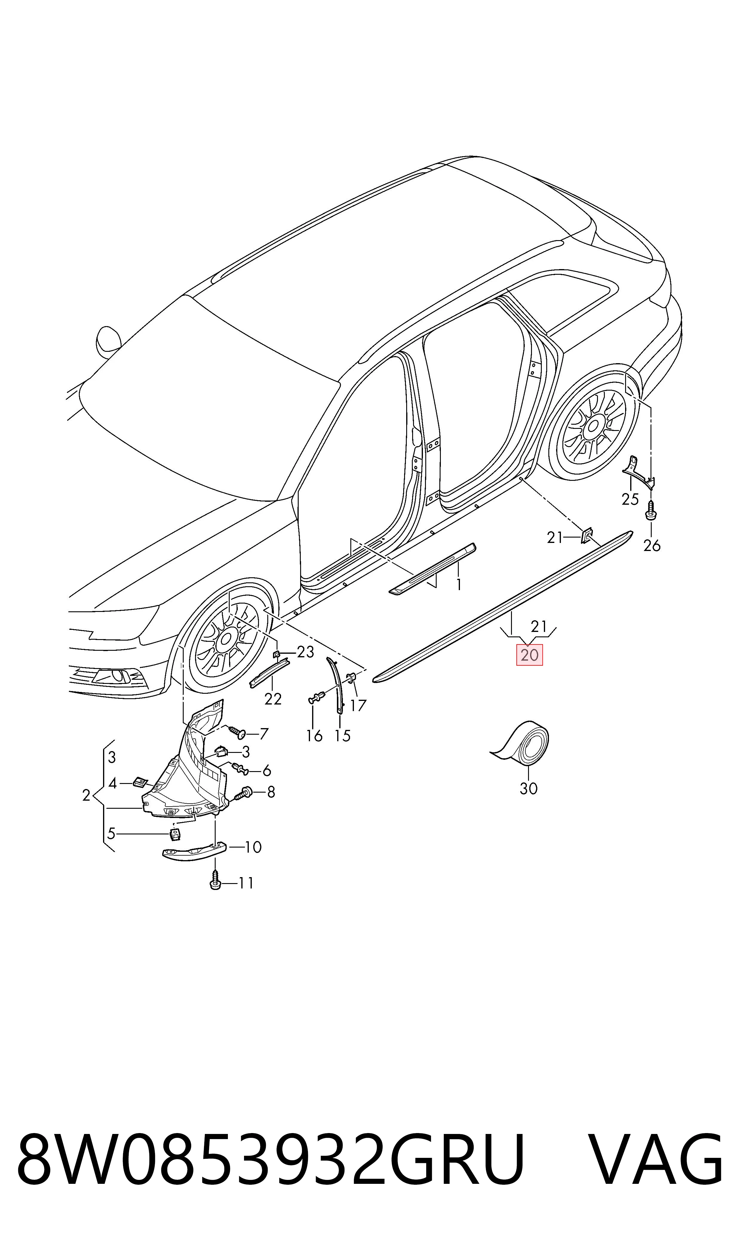 8W0853932GRU VAG