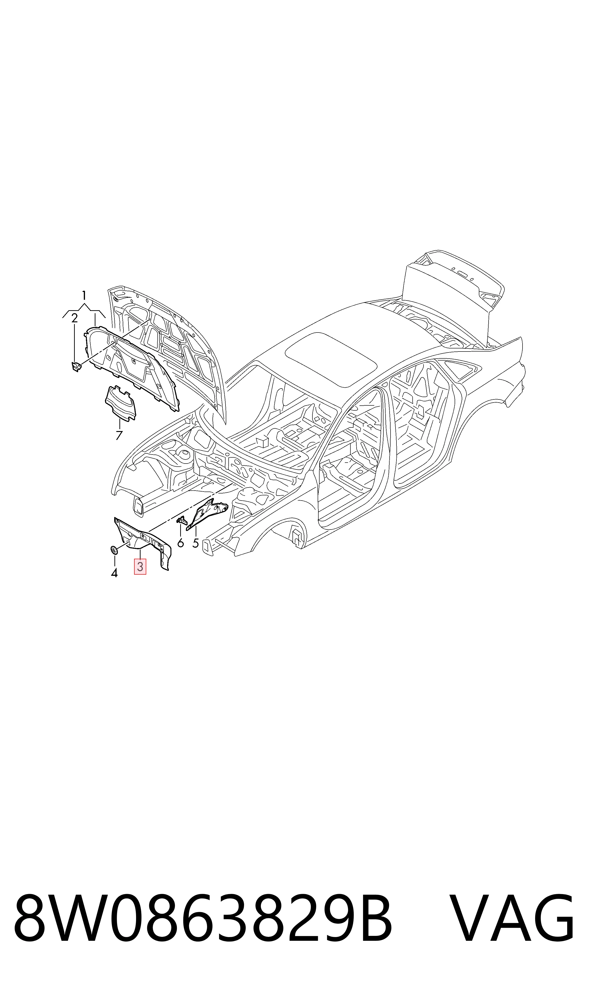 8W0863829B VAG