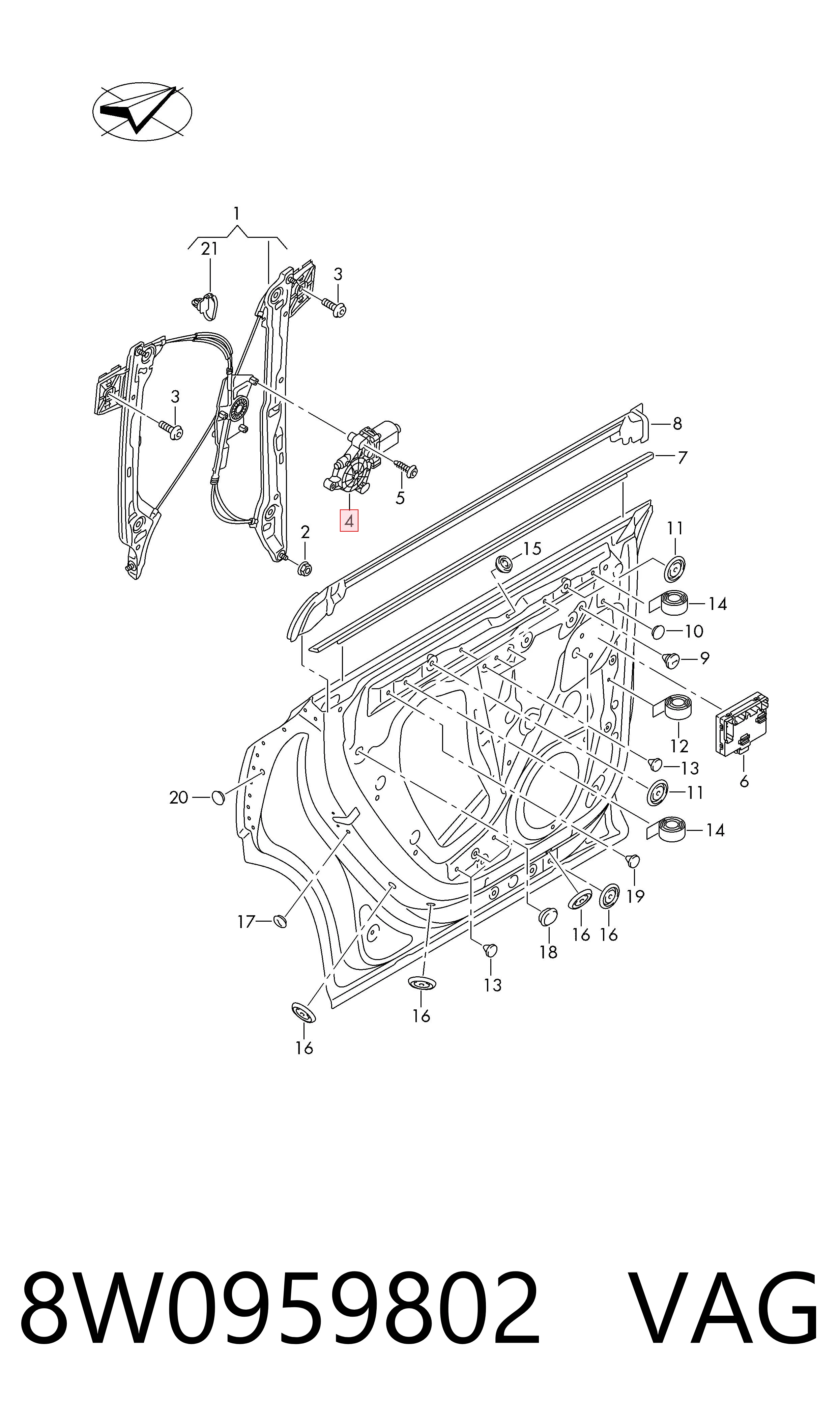 8W0959802 VAG