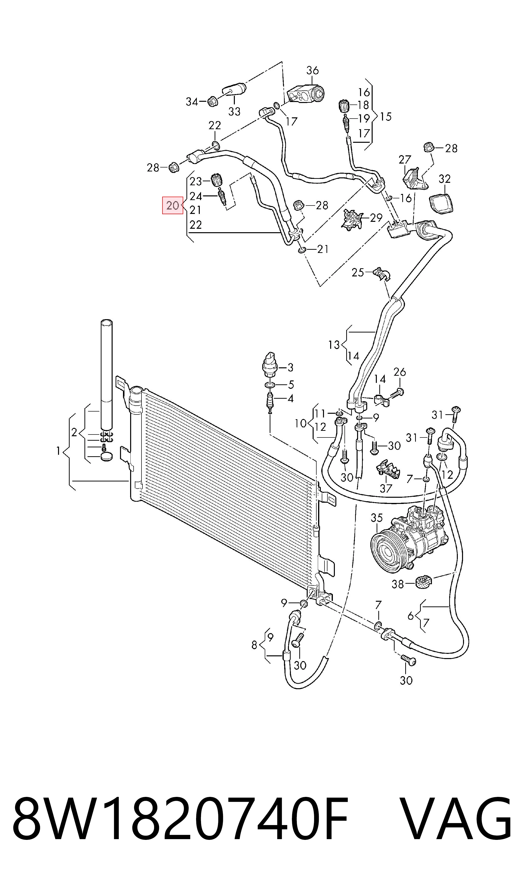 8W1820740F VAG