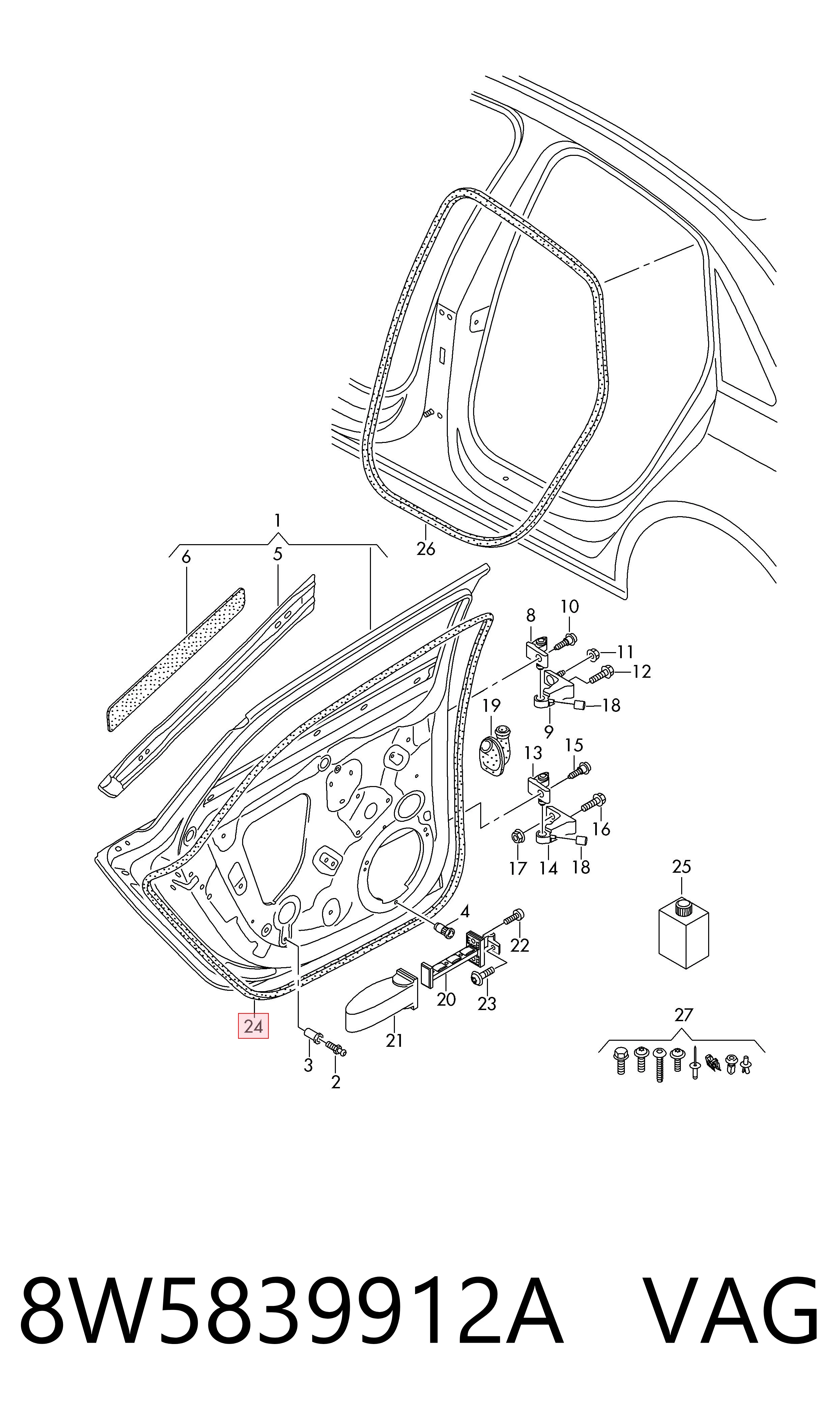8W5839912A VAG