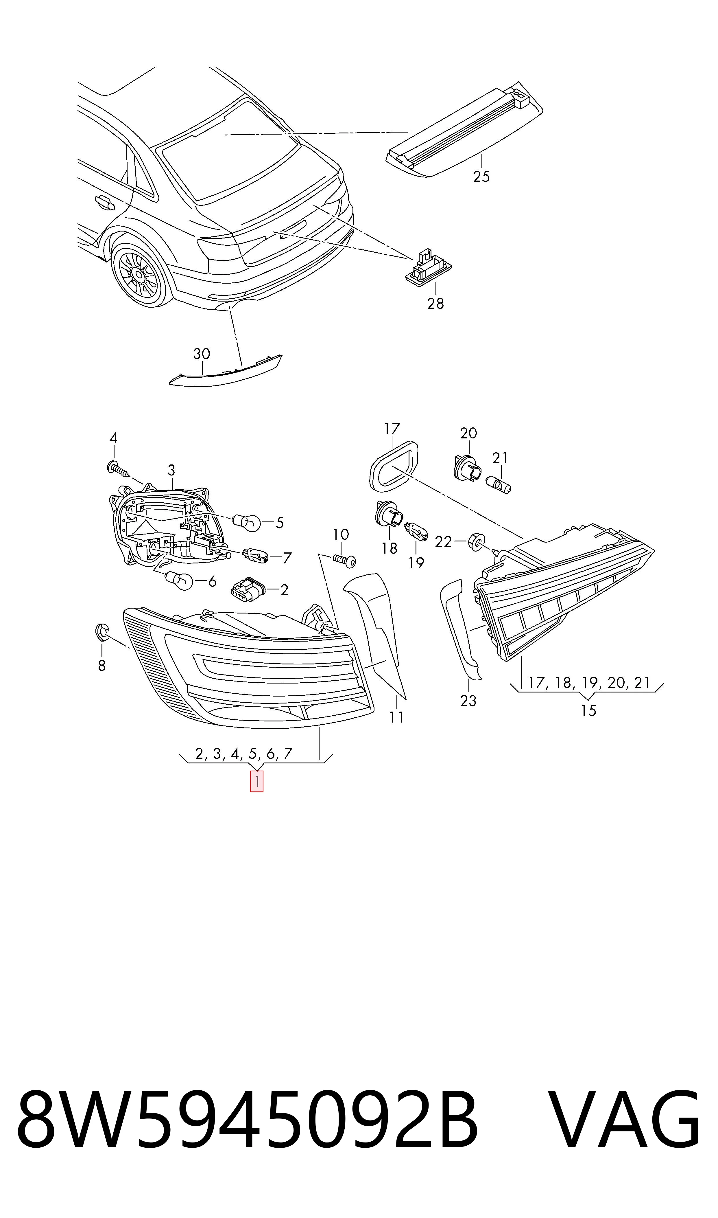 8W5945092B VAG