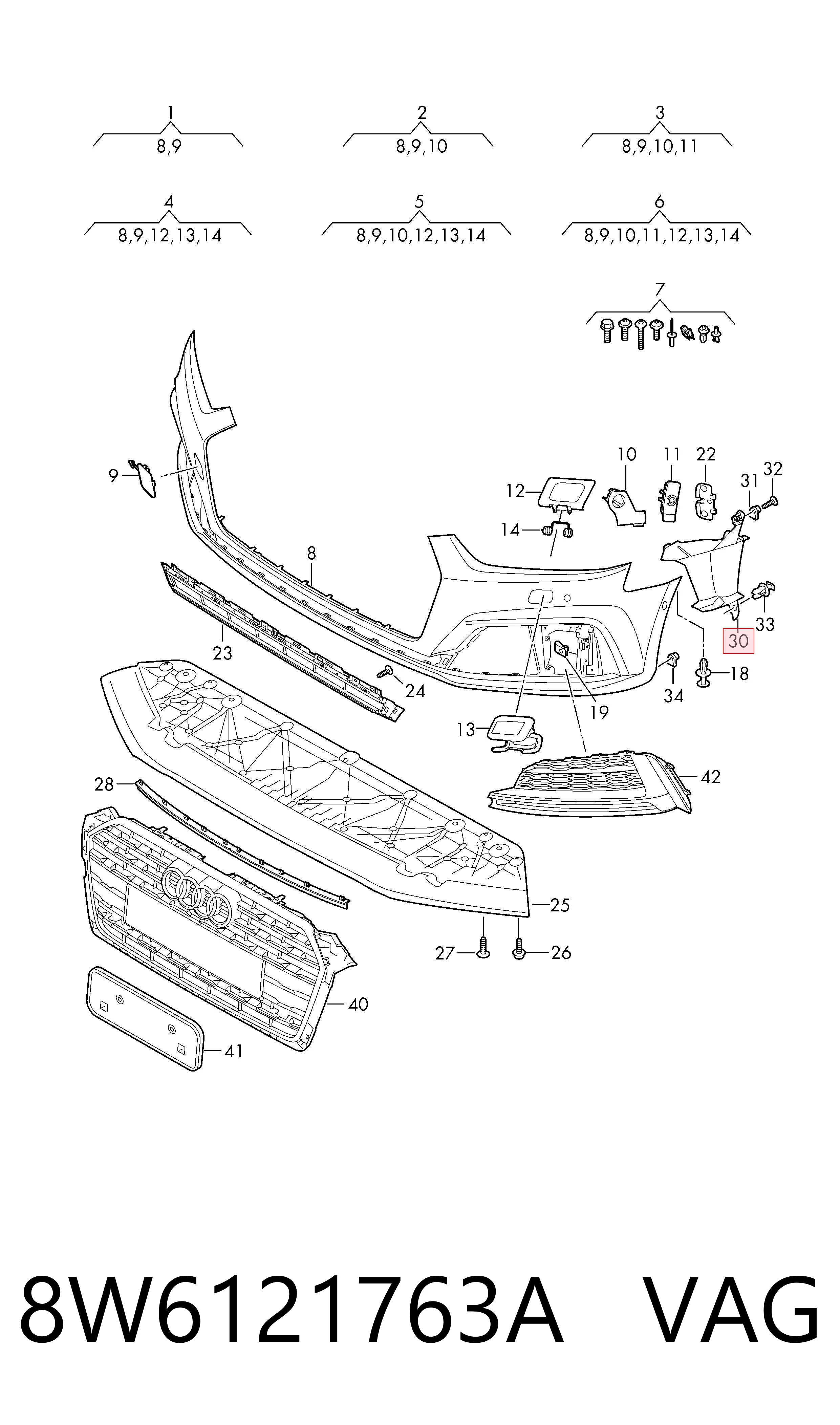 8W6121763A VAG