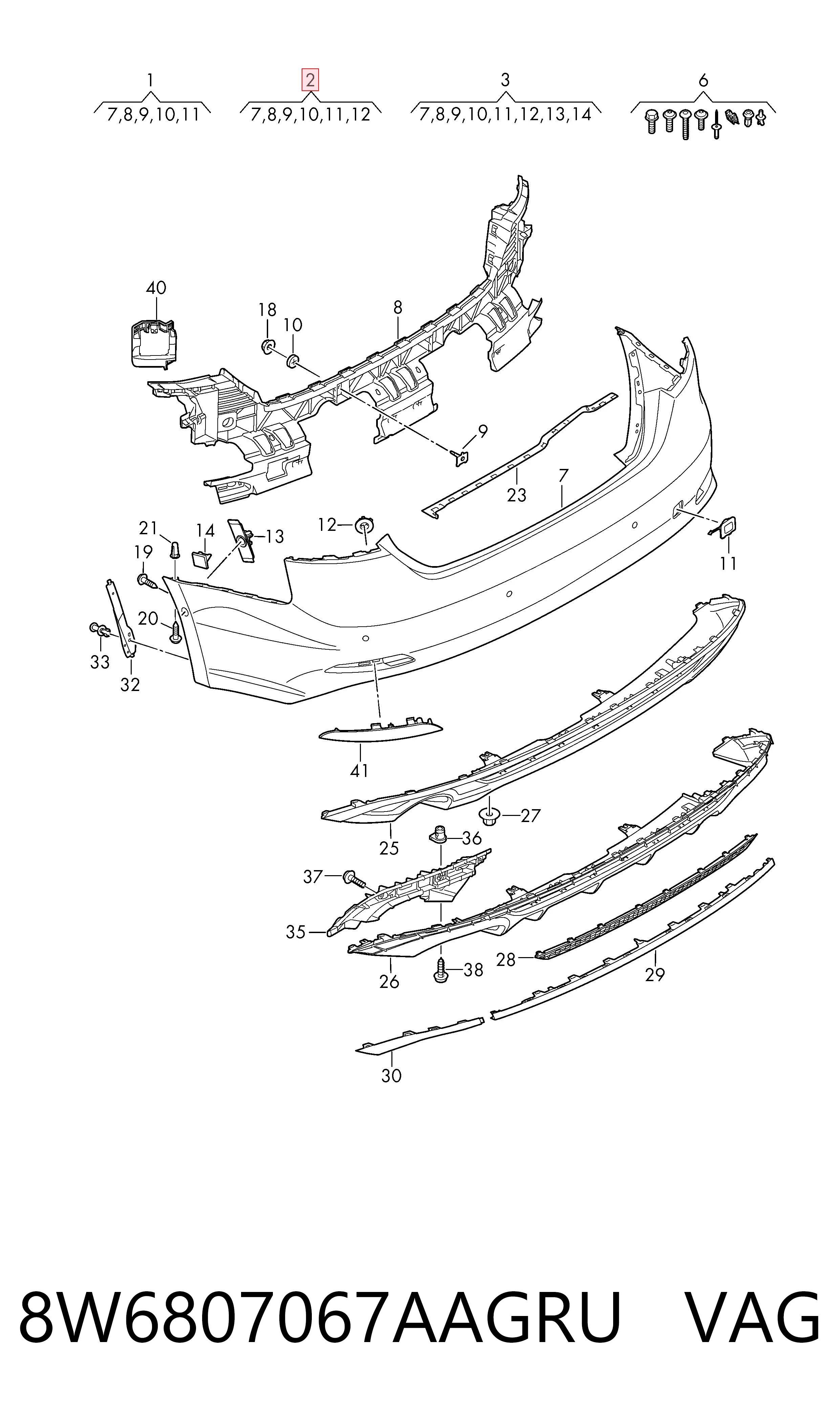 8W6807067AAGRU VAG