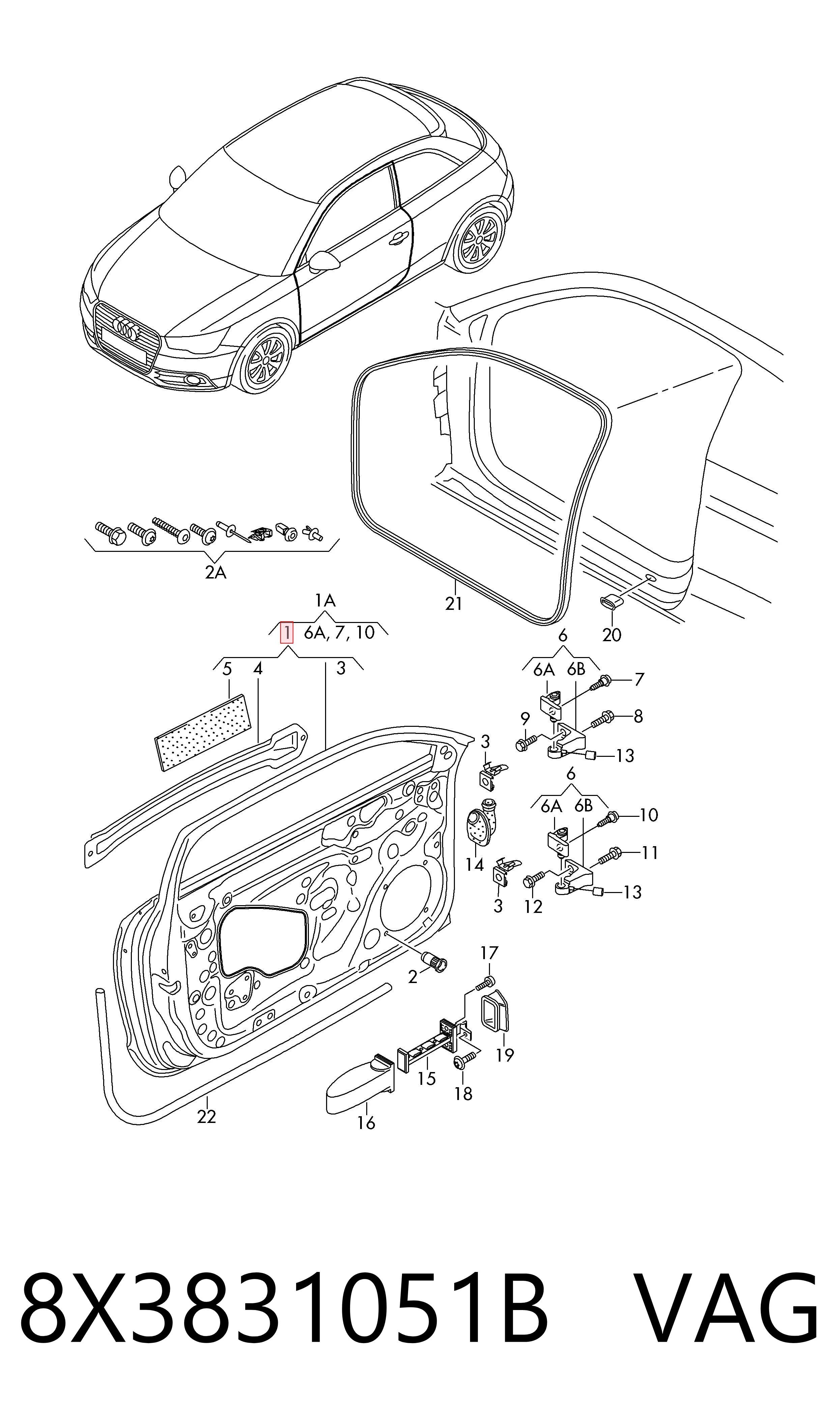 8X3831051B VAG