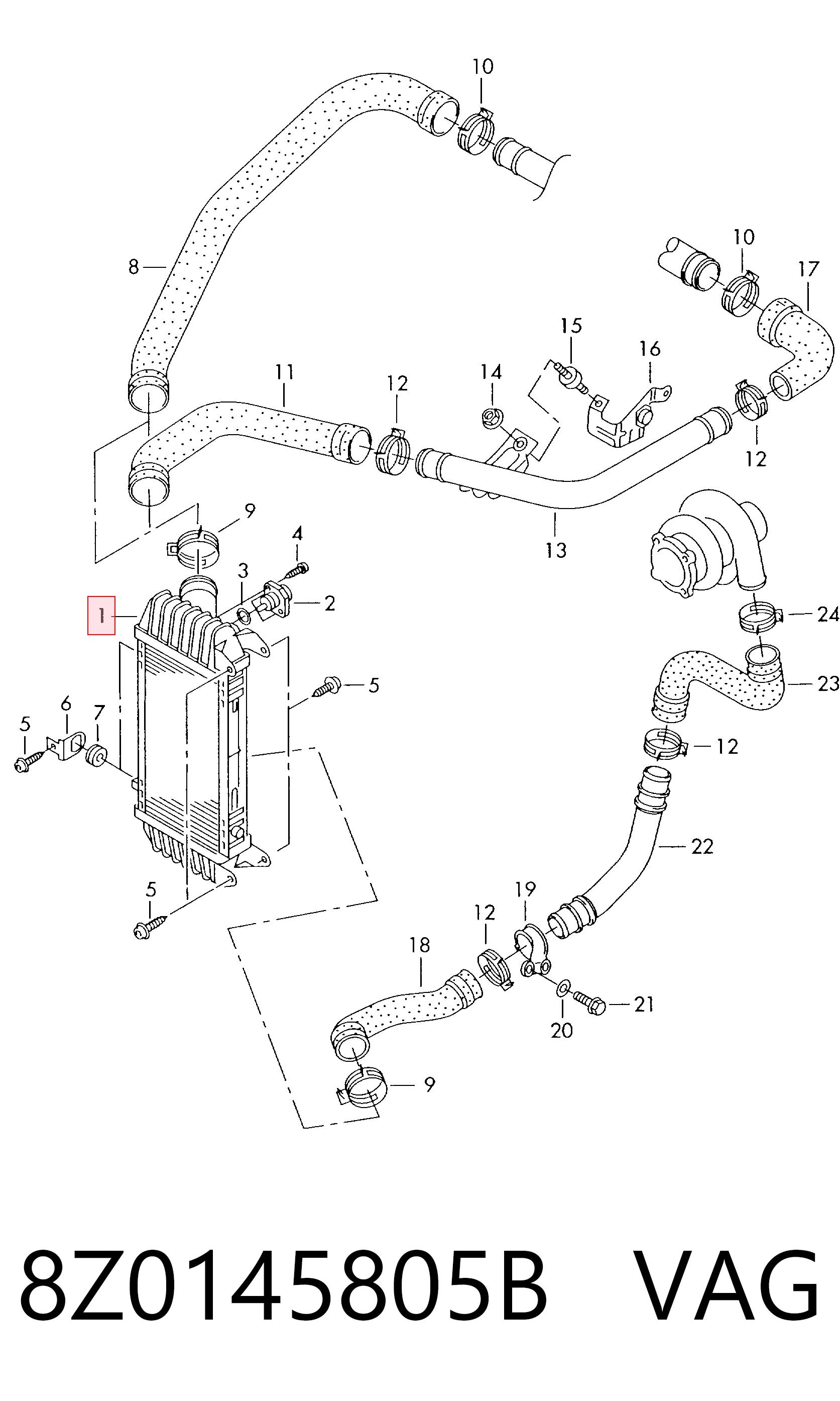  para Audi A2  (8Z0)