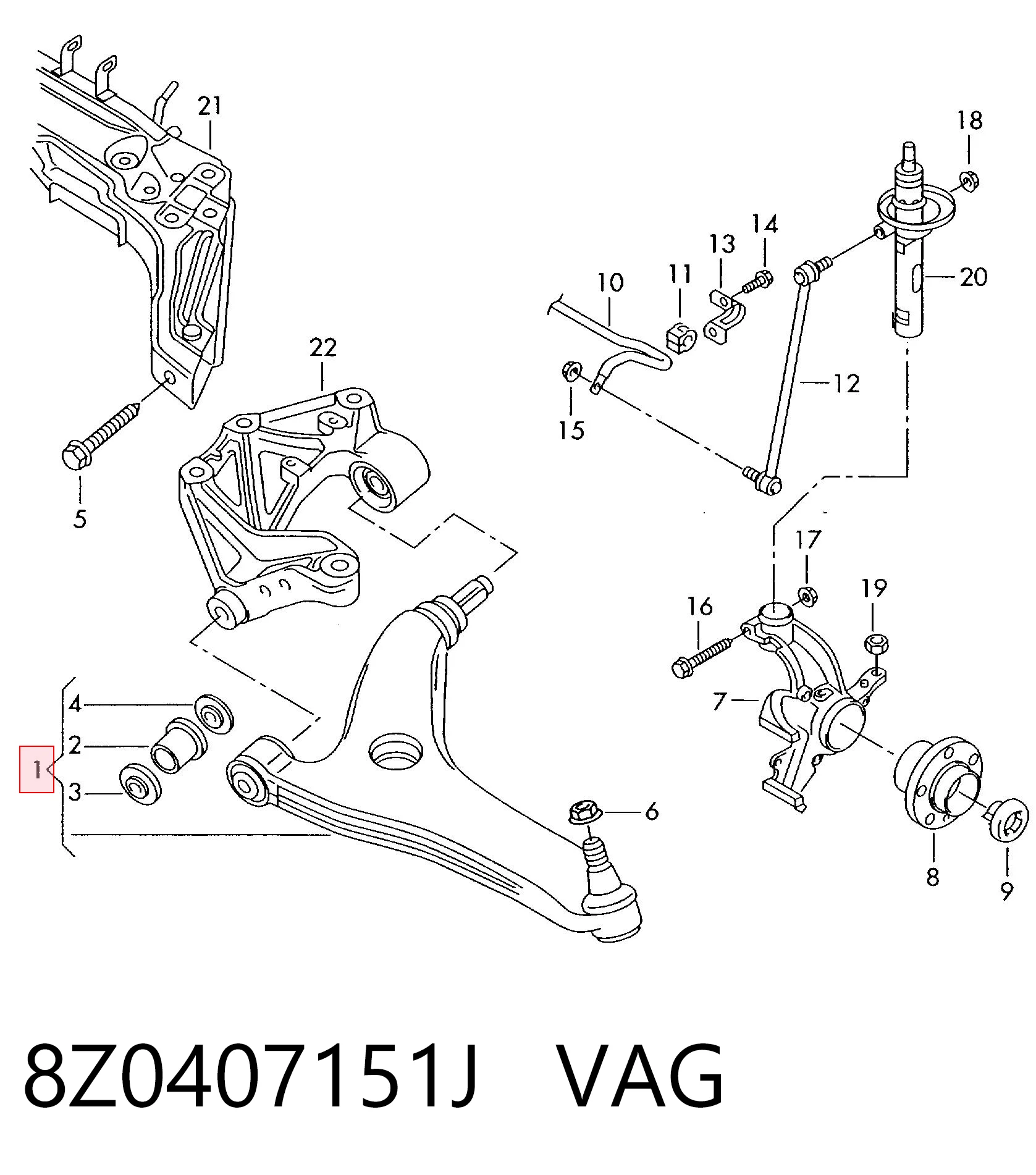 8Z0407151J VAG