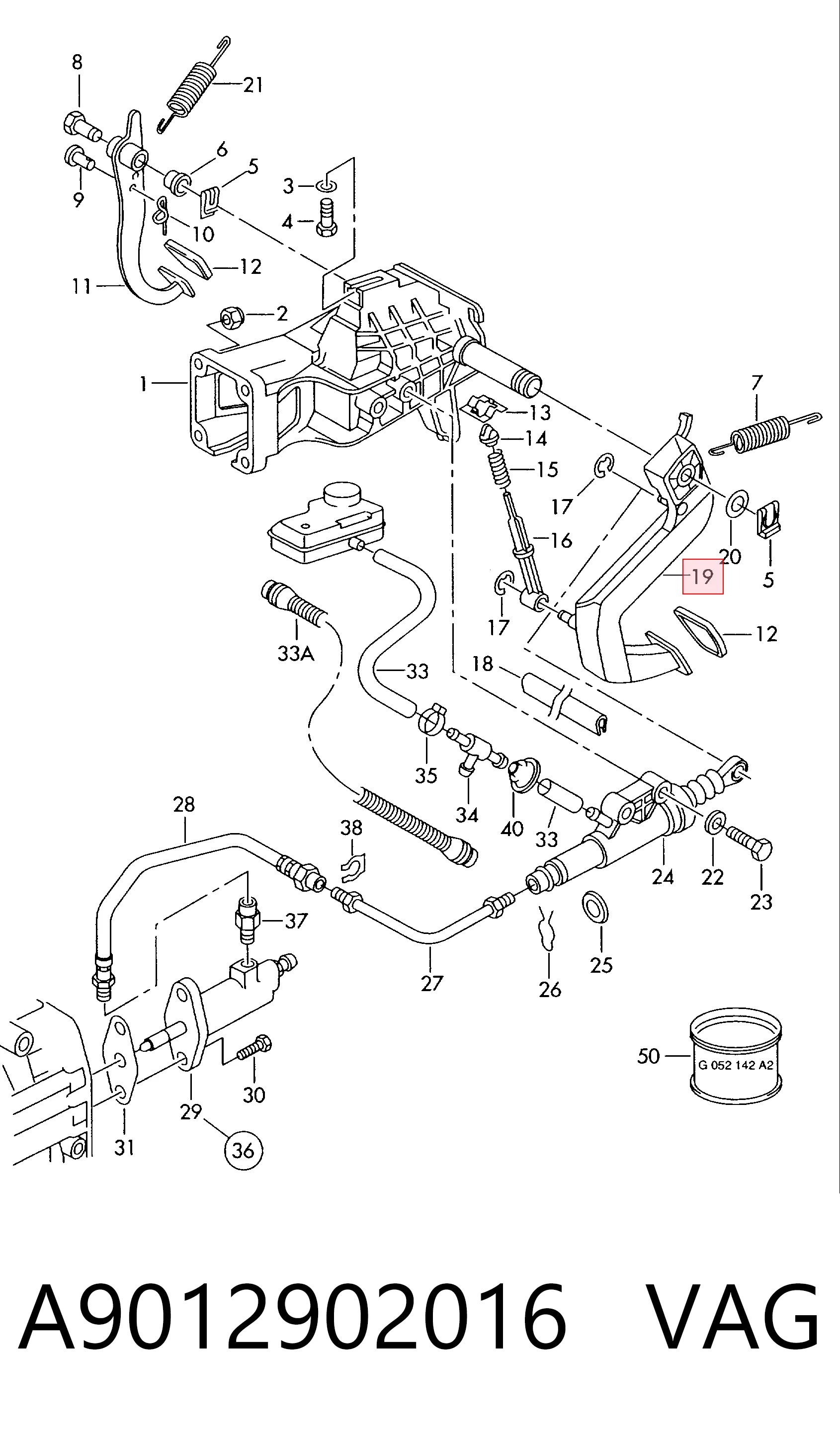 Compre Pedal de embraiagem Volkswagen LT 